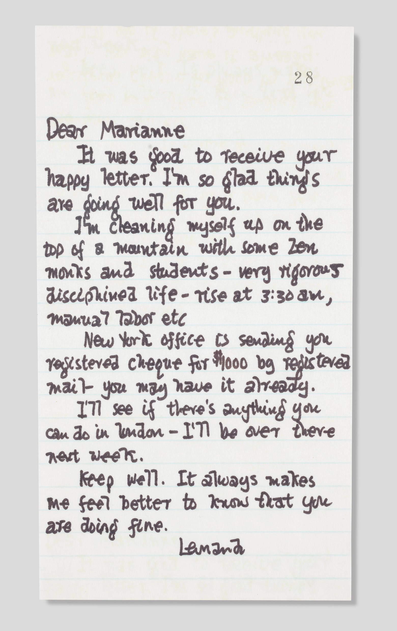 On top of a mountain, Mt Baldy Zen Center, 5 August 1972