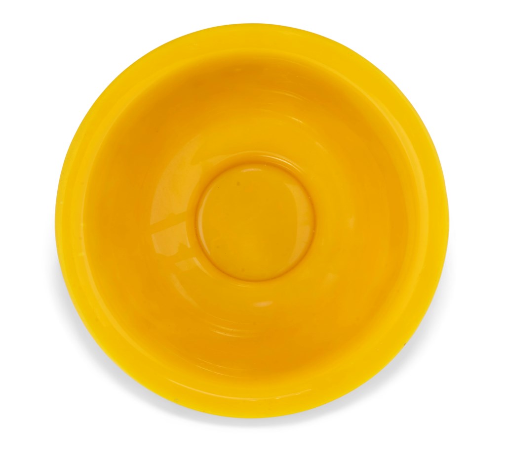 A LARGE CARVED YELLOW GLASS BOWL, 19TH CENTURY Christie’s