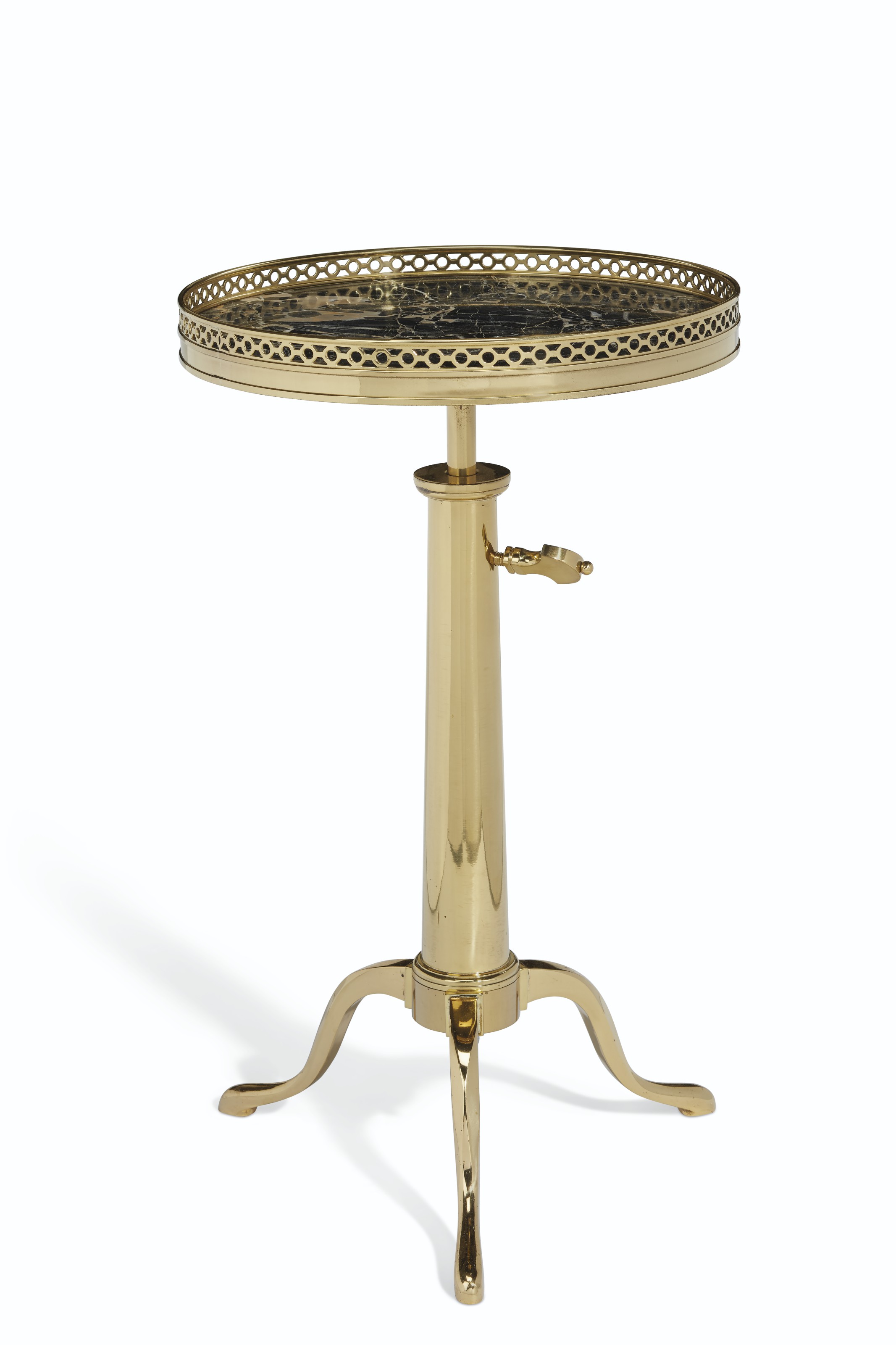 A French Gilt Metal Telescoping Table 20th Century Gueridon Furniture Lighting Christie S