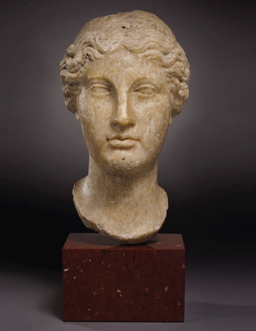 A ROMAN MARBLE HEAD OF A SPHINX, CIRCA EARLY 2ND CENTURY A.D. | Christie's