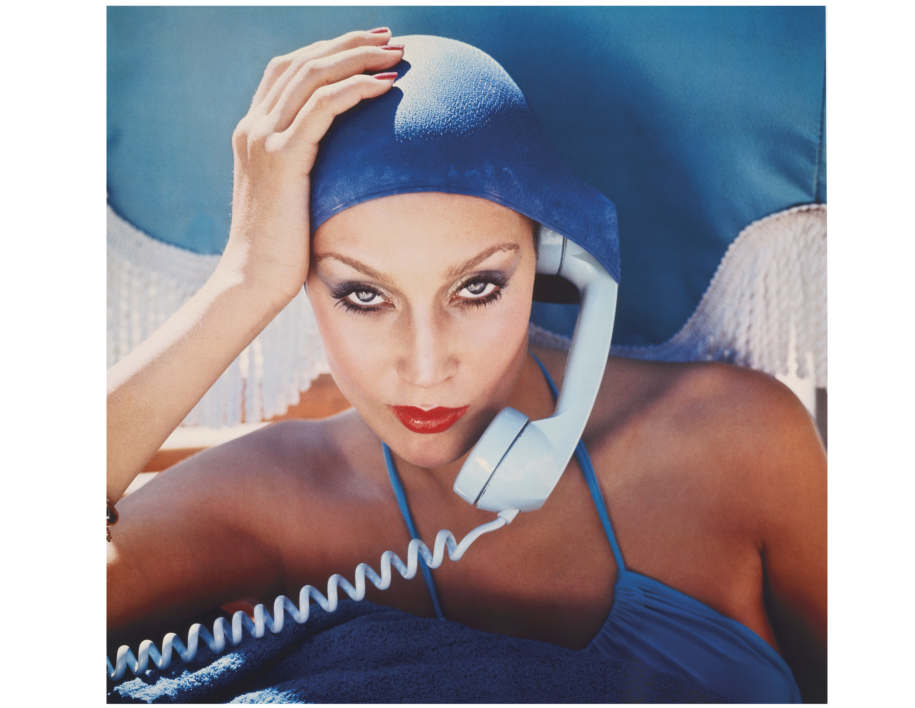 Norman Parkinson (1913-1990), Jerry Hall, Jamaica, 1975. Sheet: 48&nbsp;x 48&nbsp;in (122.8 x 122.8 cm). Estimate: $7,000-9,000. This lot is offered in 
Fashion Photo, 2-11 December 2019, Online