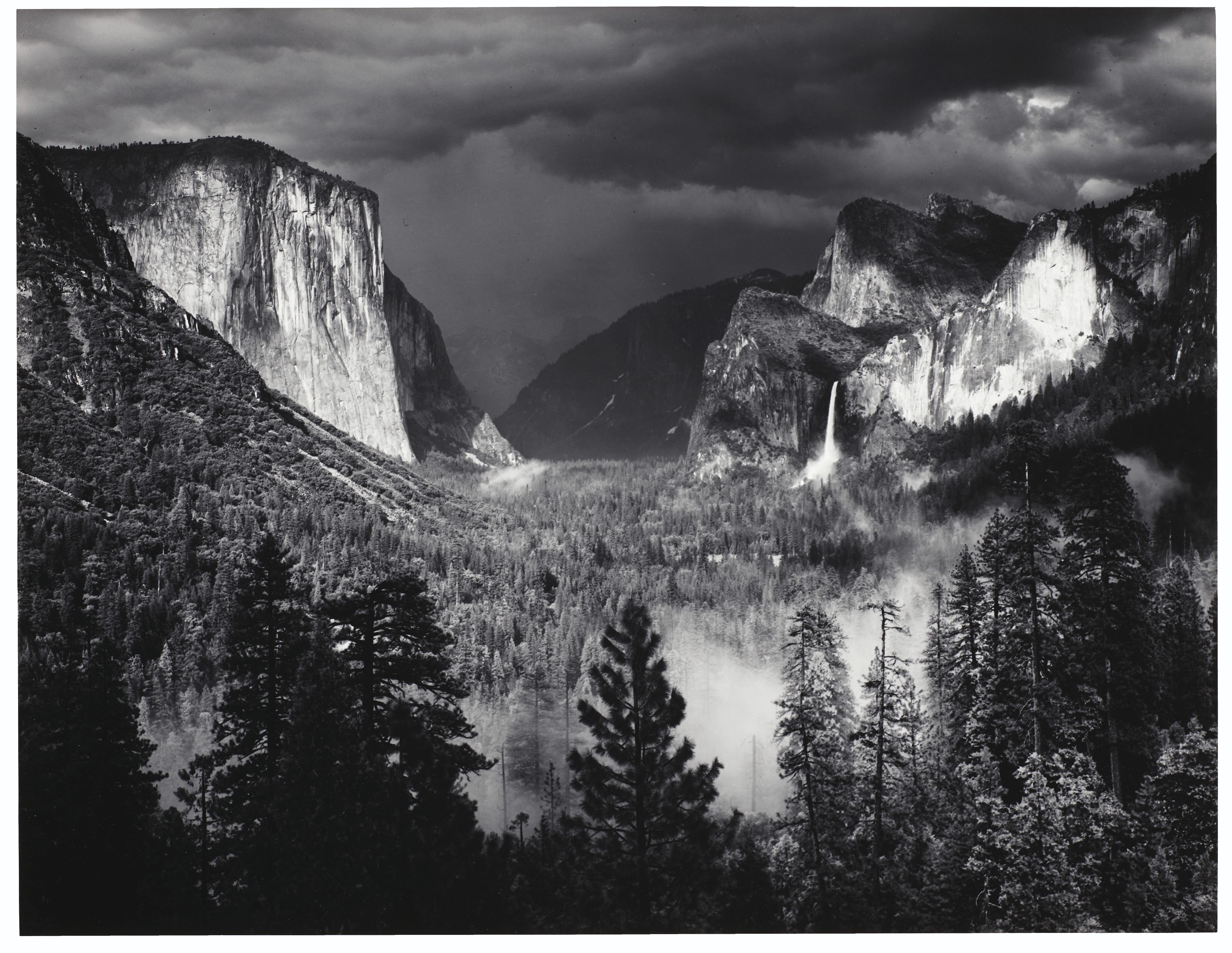 ANSEL ADAMS (19021984) , Yosemite Valley, Thunderstorm