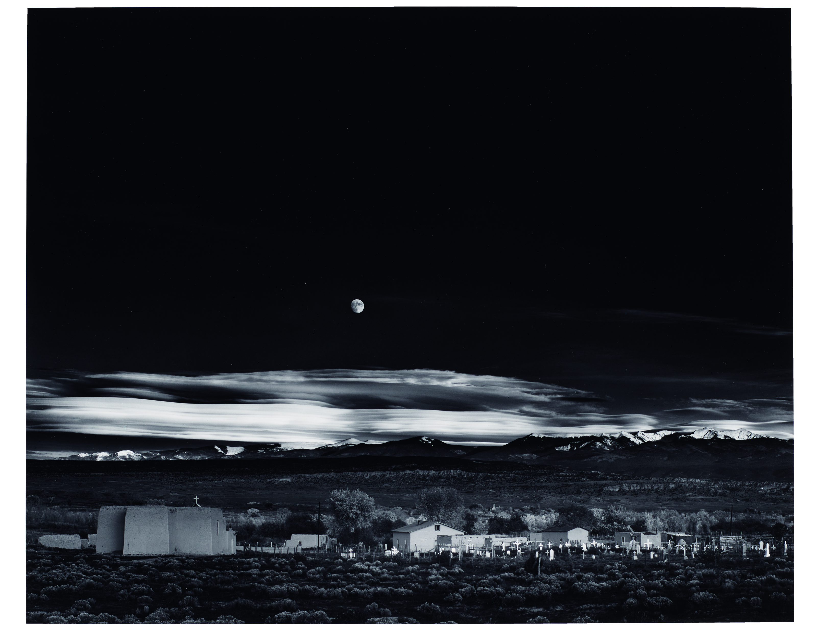 Ansel Adams Moonrise Over Hernandez