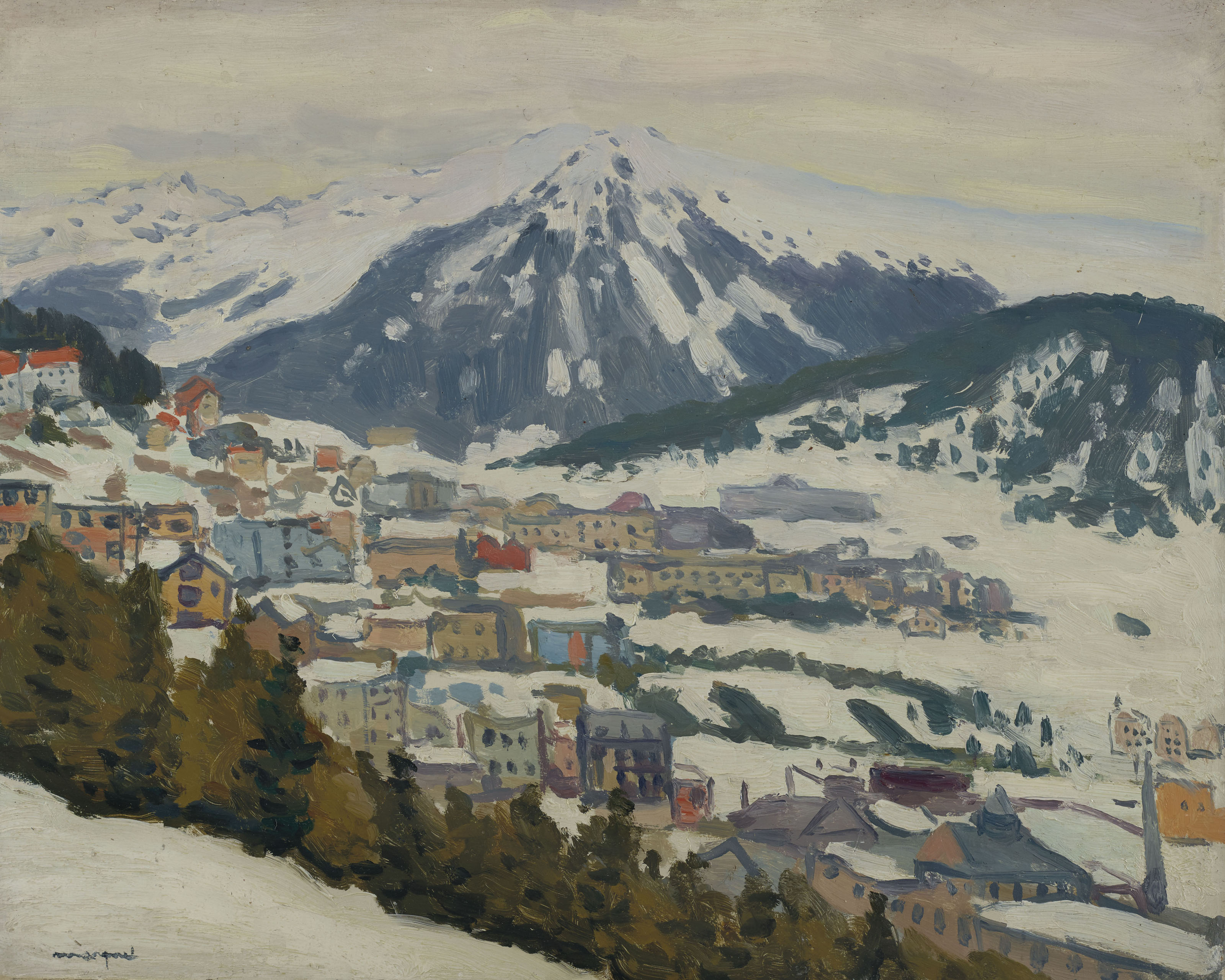 Albert Marquet 1875 1947 Davos Sous La Neige Paintings Oil