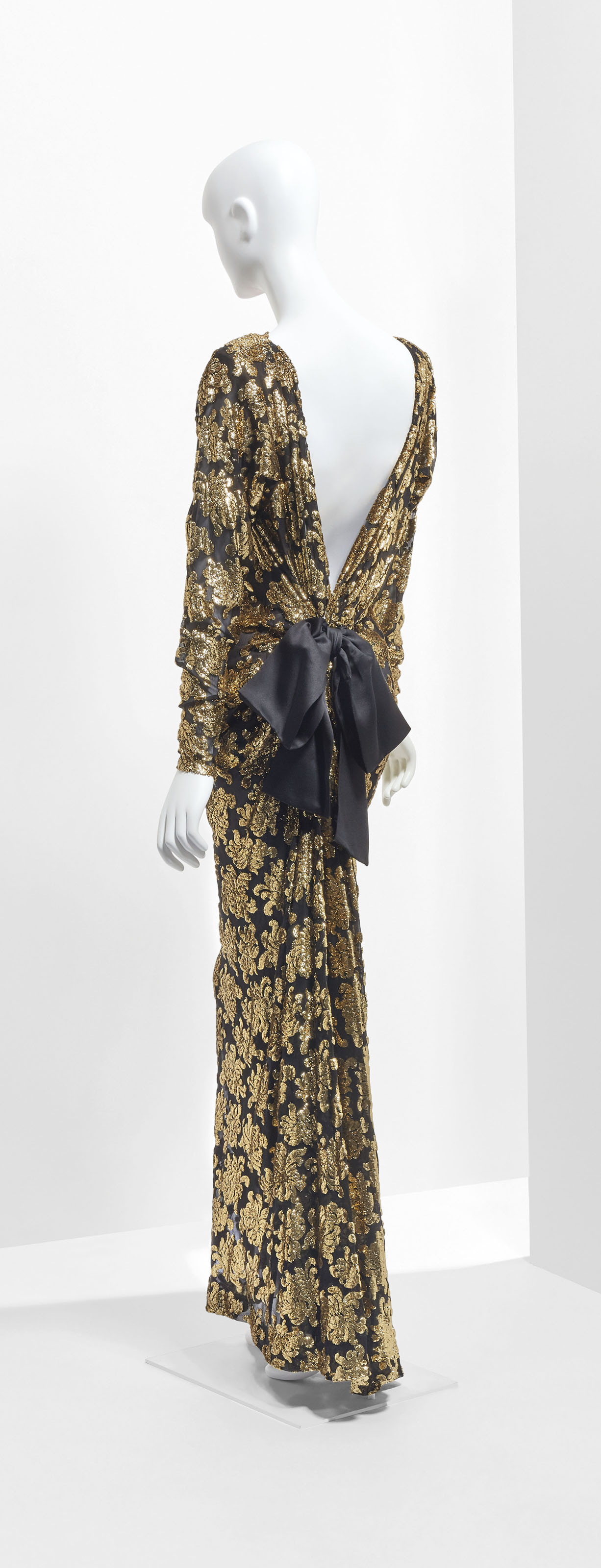 YVES SAINT LAURENT HAUTE COUTUREPRINTEMPS ETE 1990 ROBE DU SOIR