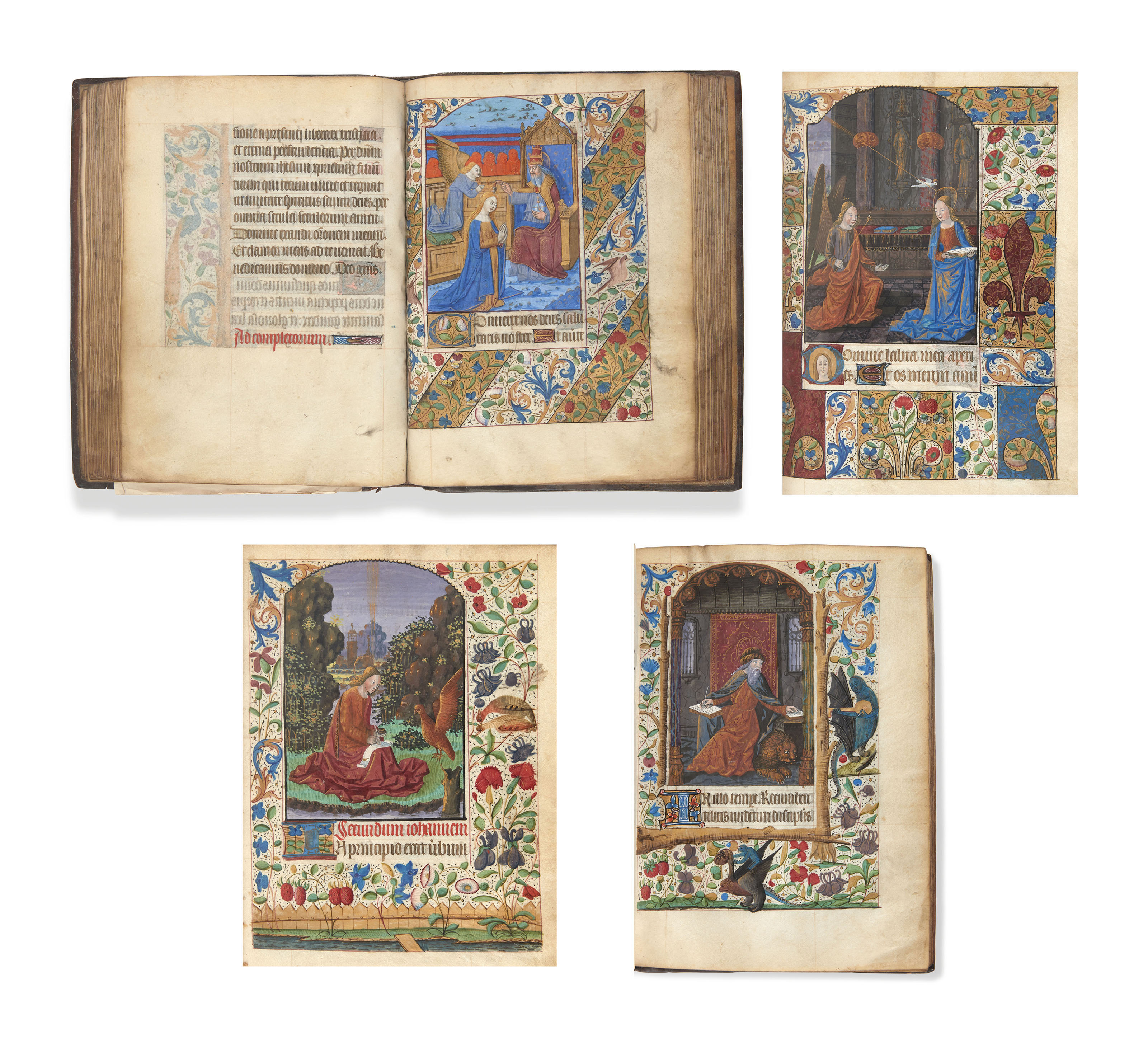 Heures A L Usage De Troyes Langres Ca 1480 Manuscrit Sur Parchemin I Blanc 154 Ff I Blanc Ecriture Textura A 13 Longues Lignes Justification 104 X 71 Mm Ff