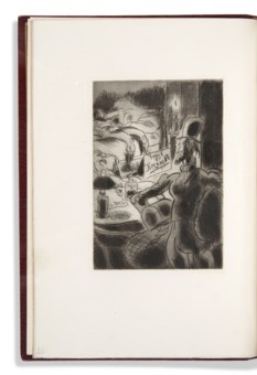 Quincey Th De Bofa G L Assassinat Considere Comme Un Des Beaux Arts Paris Editions Eos 1930 Fort Volume In 8 Maroquin Prune Dos A Nerfs Doublure De Maroquin Rouge Gardes De Soie Moiree