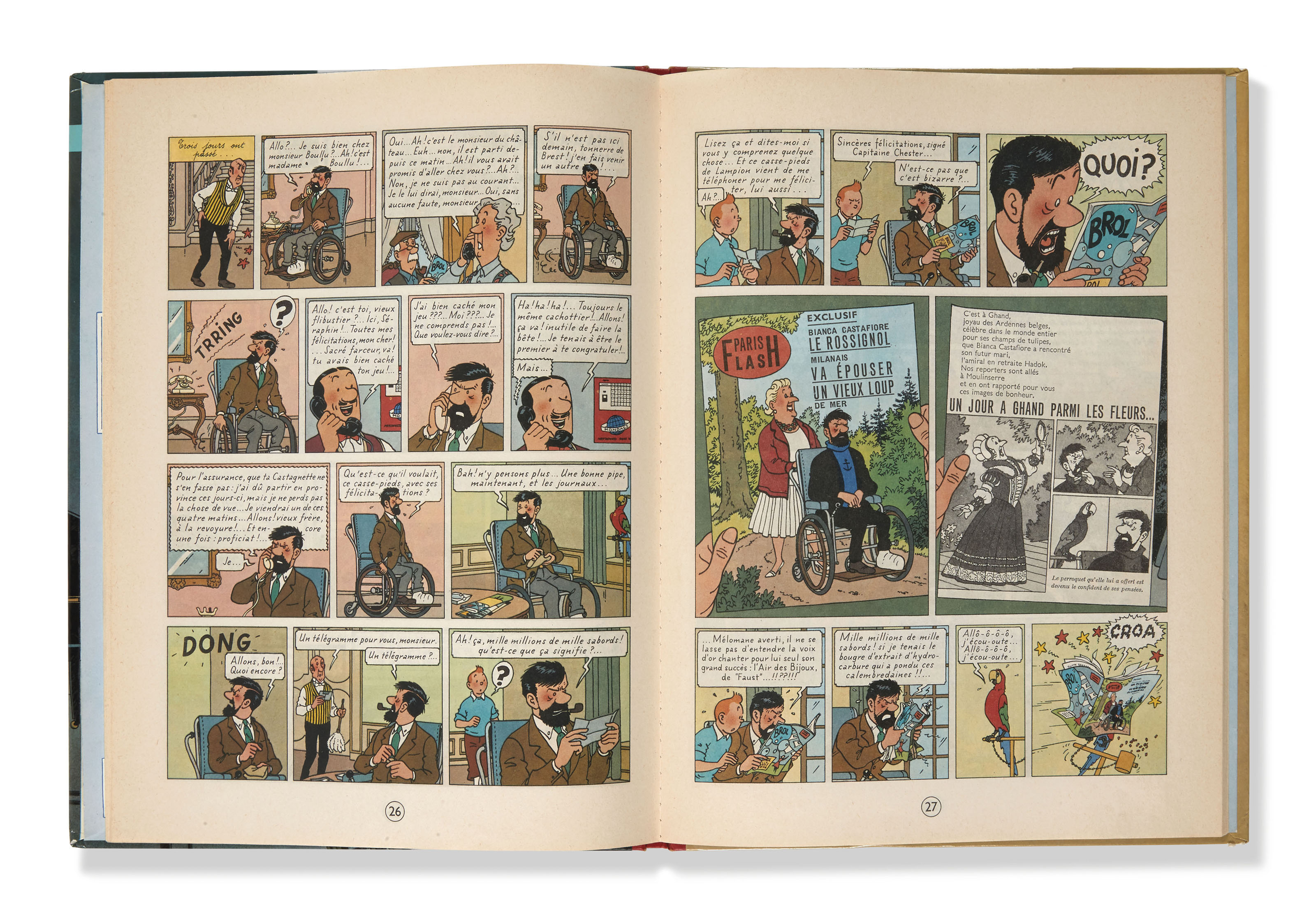 Herge Les Aventures De Tintin Les Bijoux De La Castafiore Tournai Casterman 1963 In 4