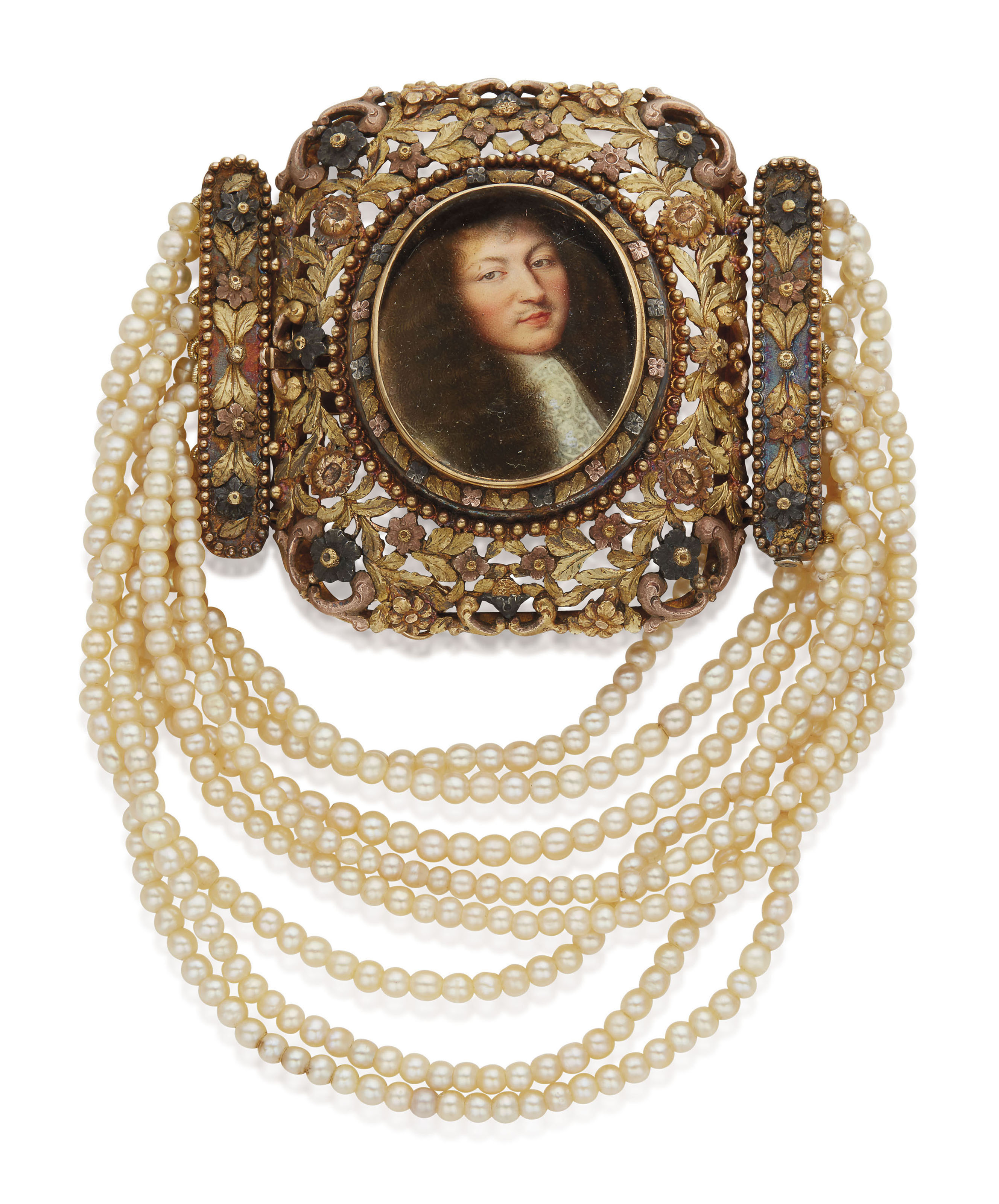 Miniature Attribuee A Jean Petitot 1607 1691 Montee En Bracelet