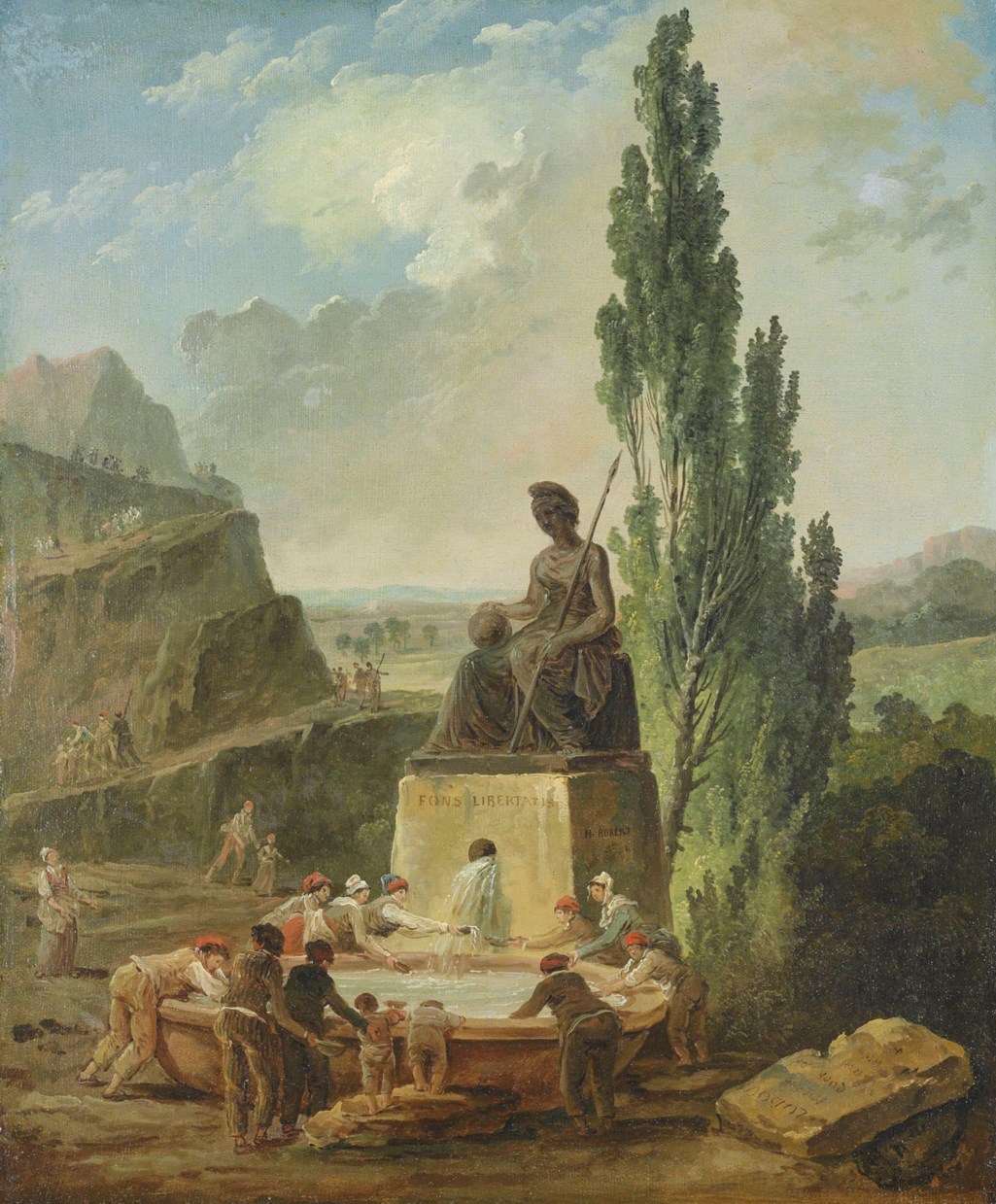 HUBERT ROBERT (PARIS 1733 - 1808)