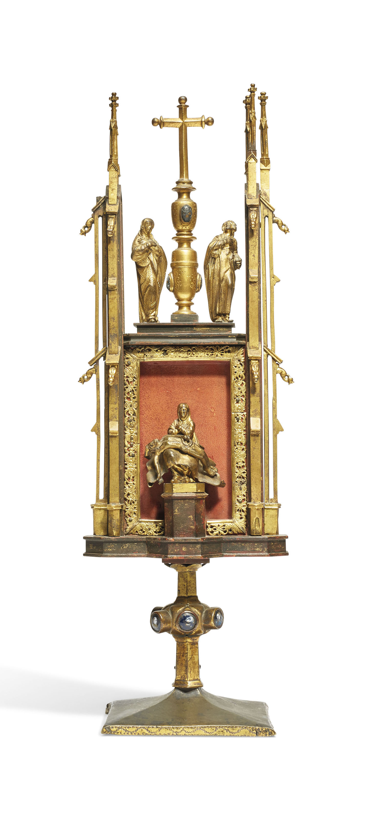 RELIQUAIRE EN CUIVRE ET METAL DORE , FRANCE ET ESPAGNE ...