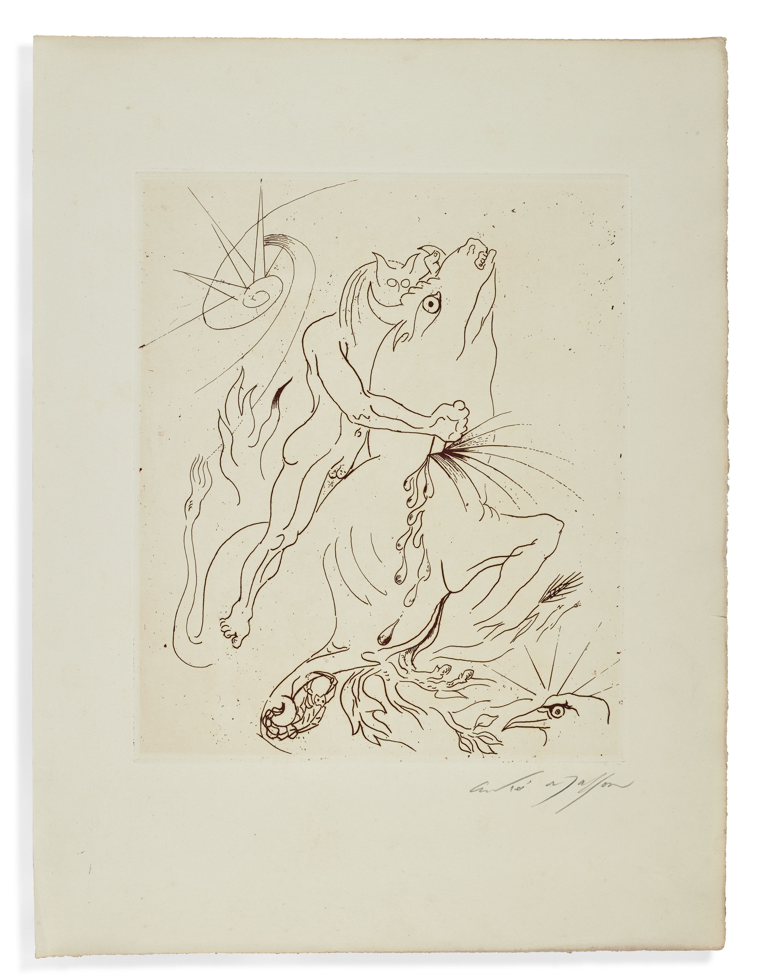 bataille georges 1897 1962 masson andre 1896 1987 sacrifices avec un texte de georges bataille paris g l m 3 decembre 1936