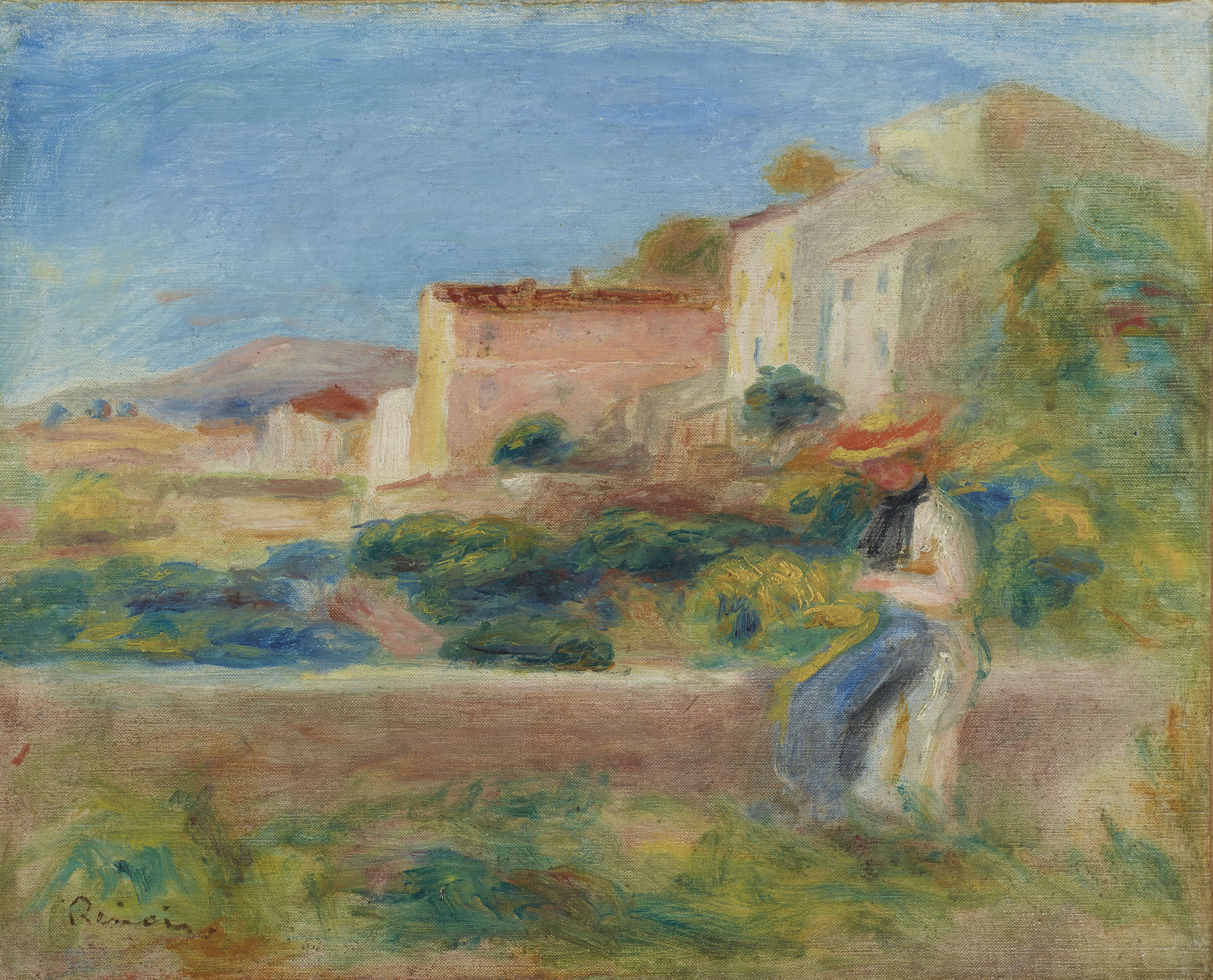 Pierre Auguste Renoir 1841 1919 Femme Assise La Maison De La Poste A Cagnes 1900s Paintings Christie S