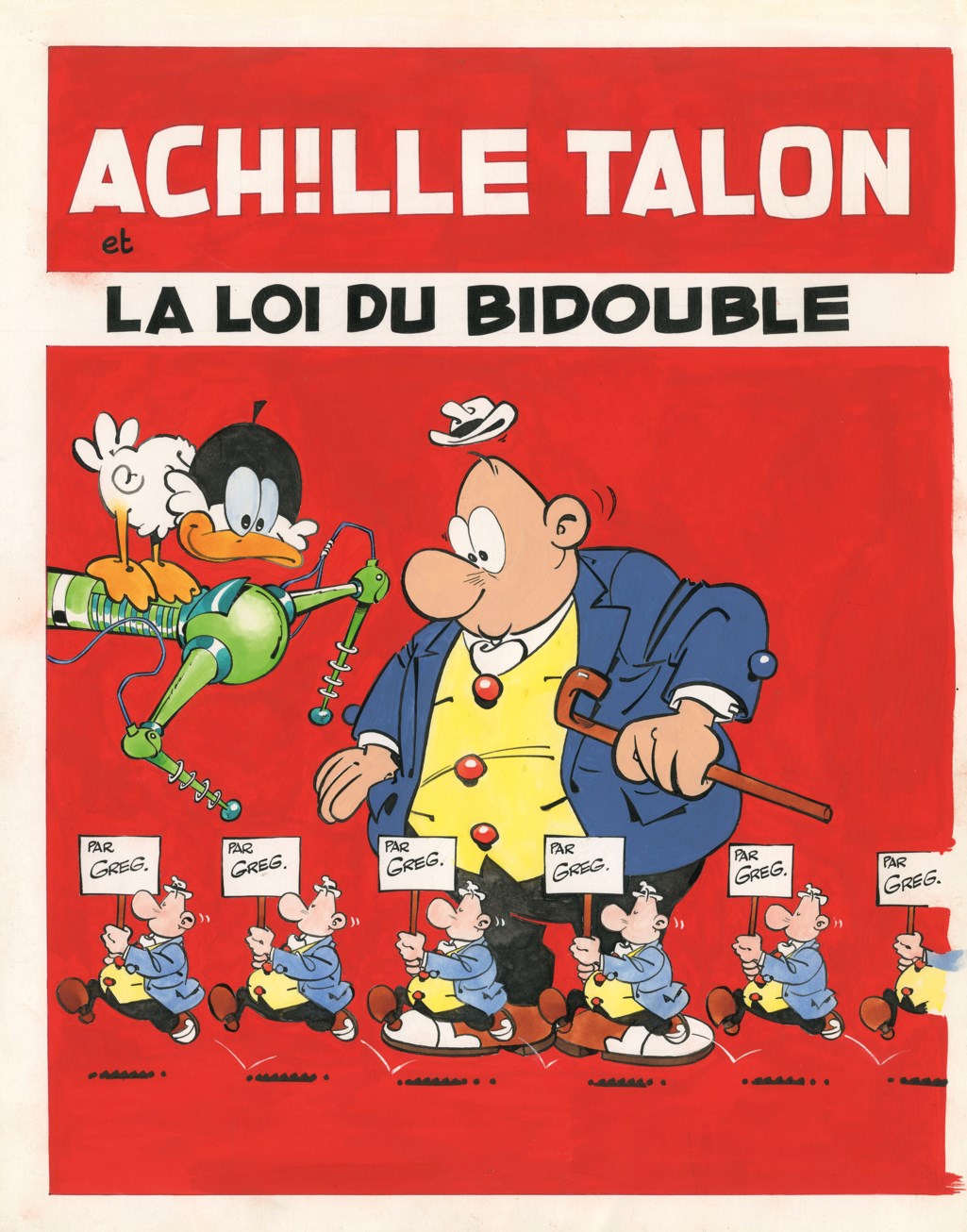 Achille Talon Original Art For Sale Comicarttracker