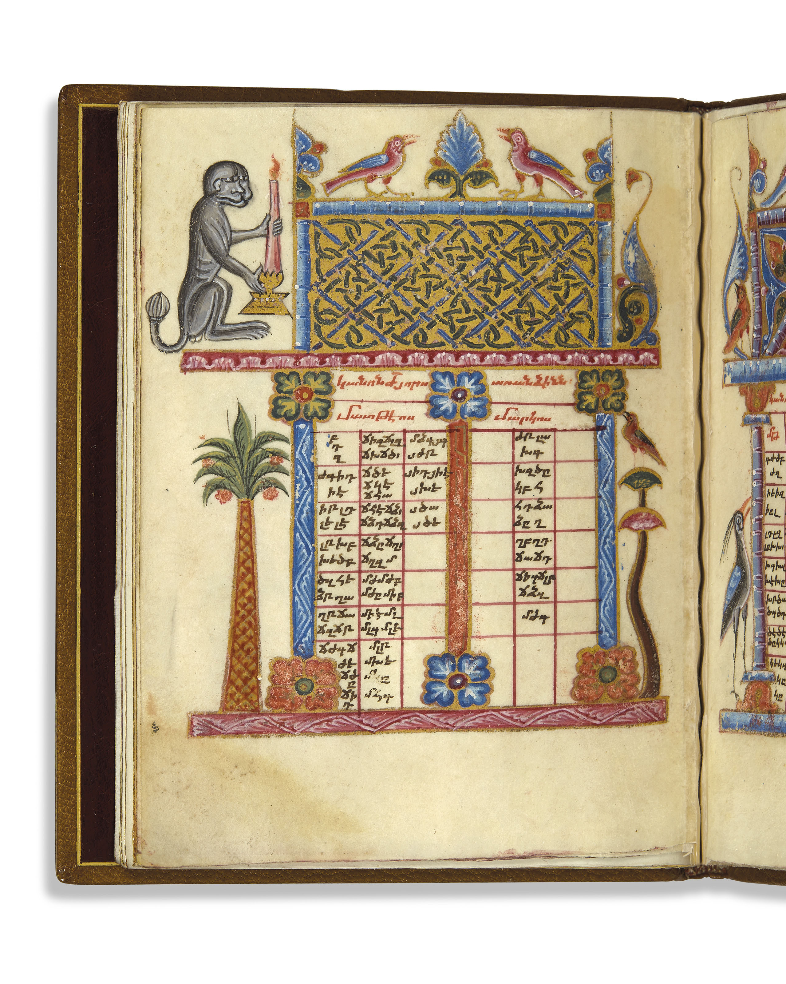 A La Poursuite Du Manuscrit Sacre [BIBLE] - Manuscrit arménien enluminé sur vélin , fragment issu d’un