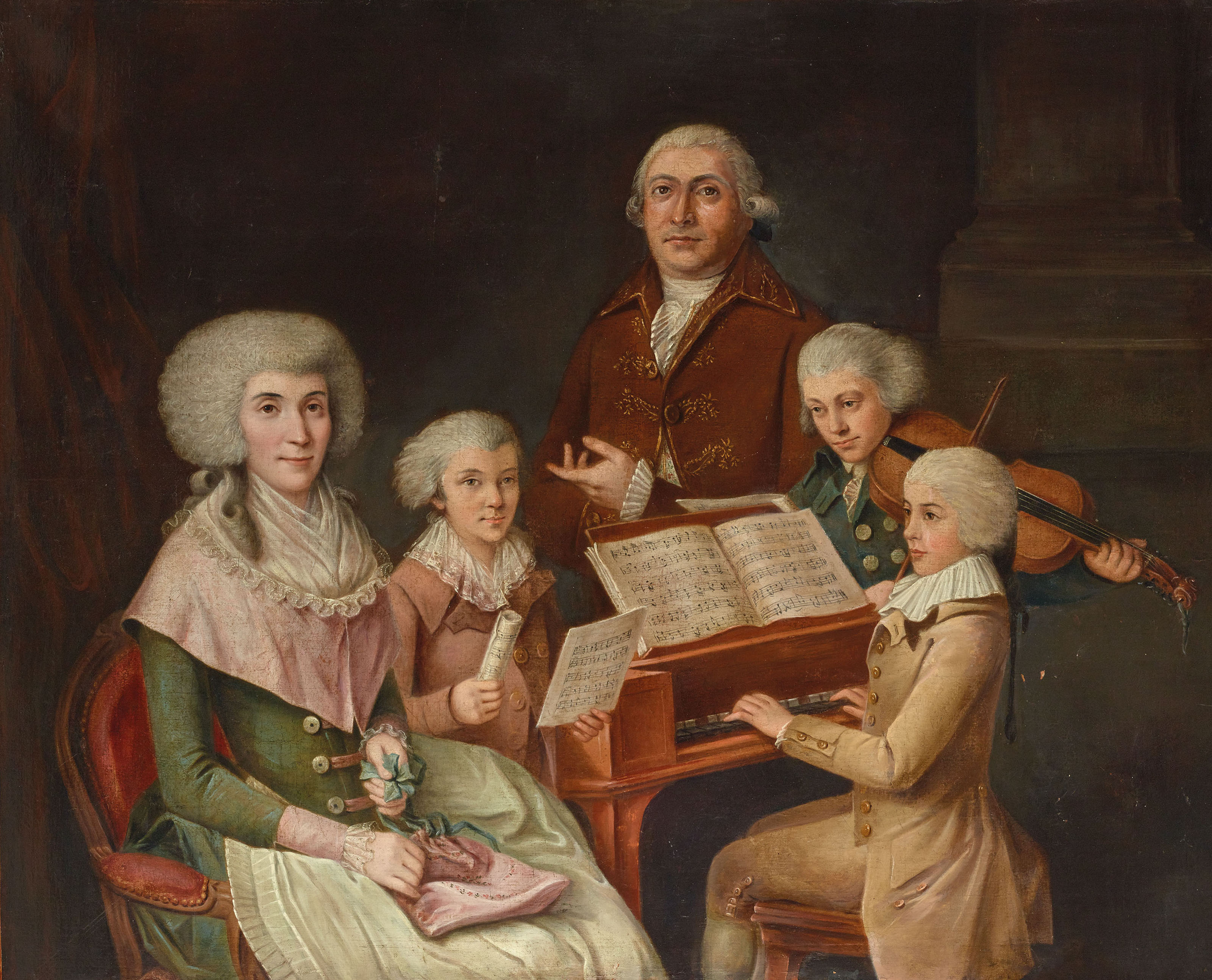 Mozart Wolfgang Amadeus 1756 1791 Ecole Italienne Du Xviiie