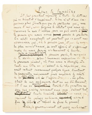 Manuscrit Autographe Inédit Émile Hinzelin 9 Pages - Thème Littérature, écrivain Lorrain, Rare