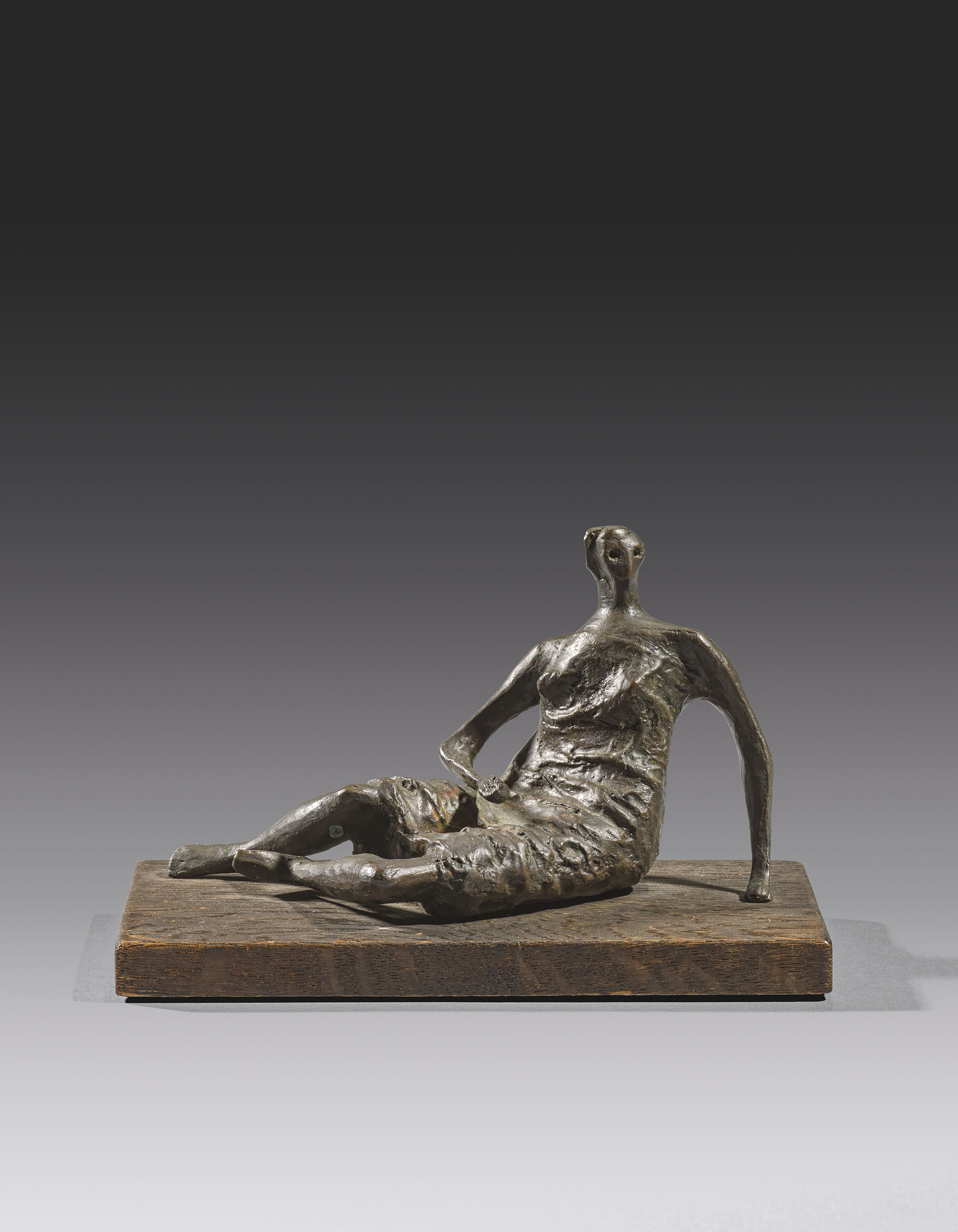 Maquette for Draped Reclining Woman
