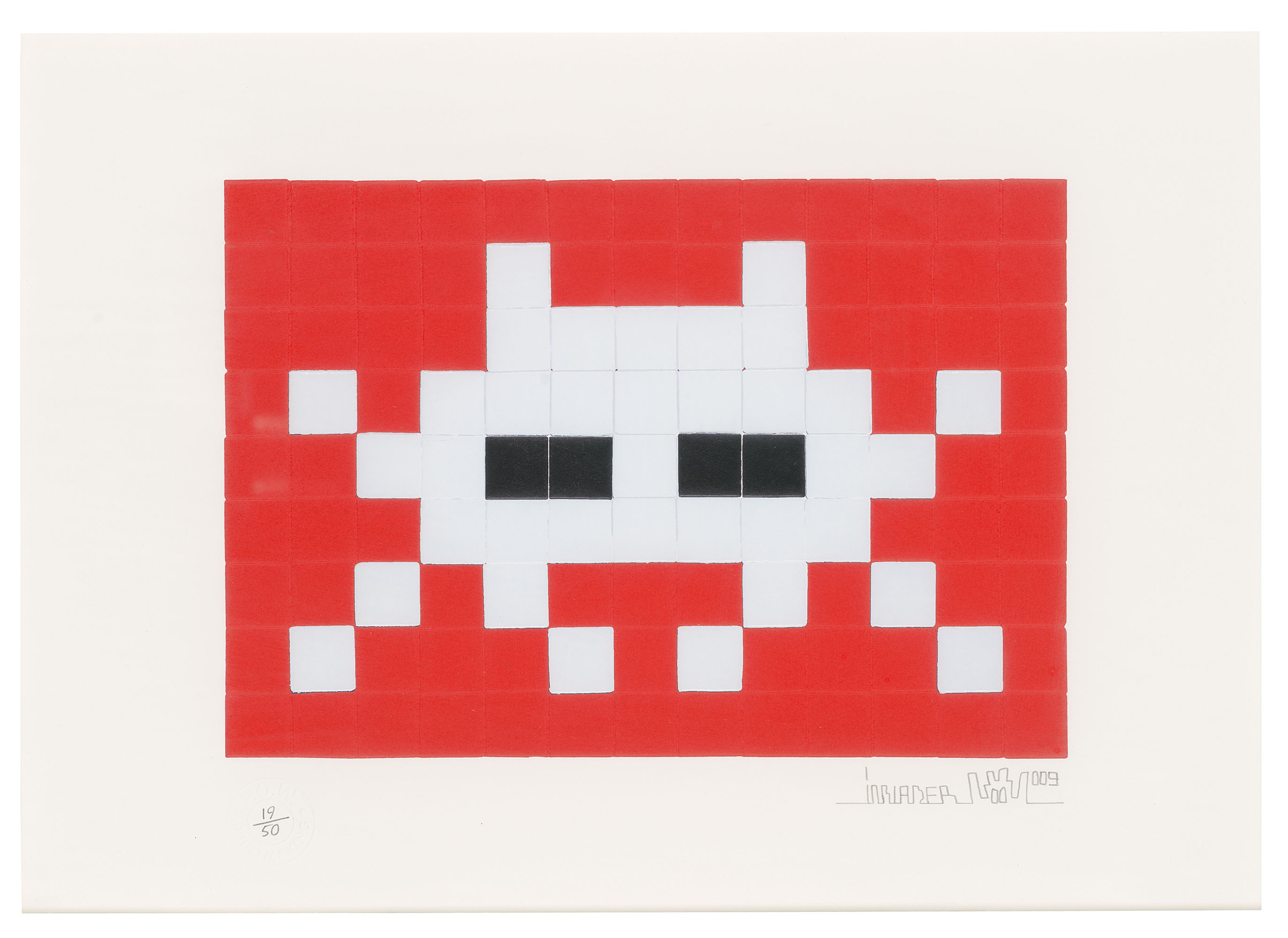 INVADER (B. 1969), Invasion (Red) | Christie’s