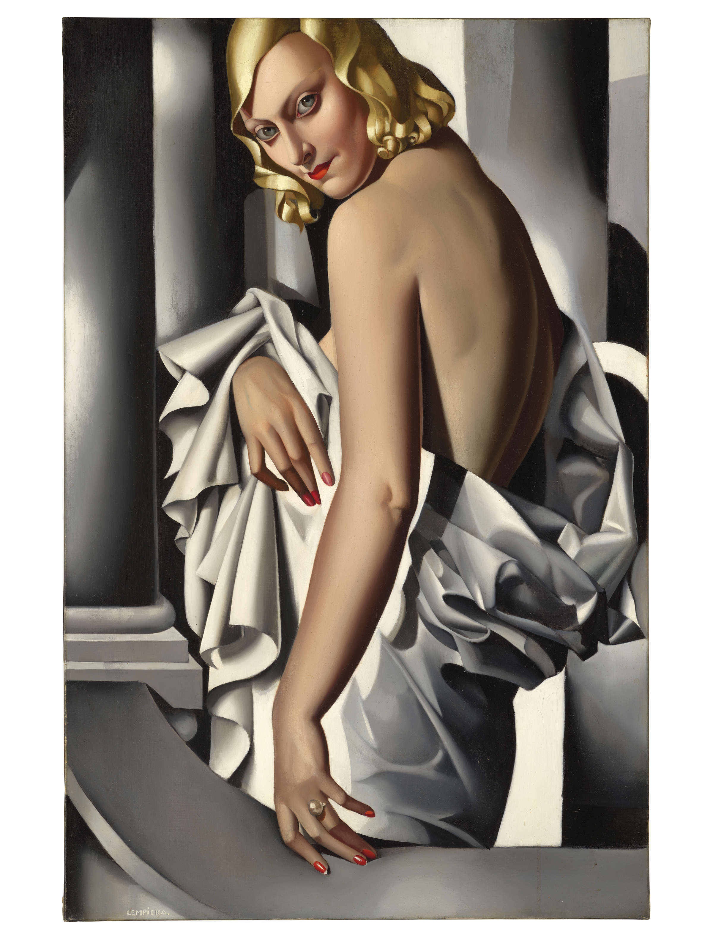 Tamara de Lempicka,&nbsp;Portrait de Marjorie Ferry, 1932. Oil on canvas. 39⅜ x 25⅝ in (100 x 65 cm). Sold for &pound;16,380,000 on 5 February 2020 at Christie&rsquo;s in London.&nbsp;Artwork:&nbsp;&copy; Tamara de Lempicka Estate, LLC / ADAGP, Paris and DACS, London 2020