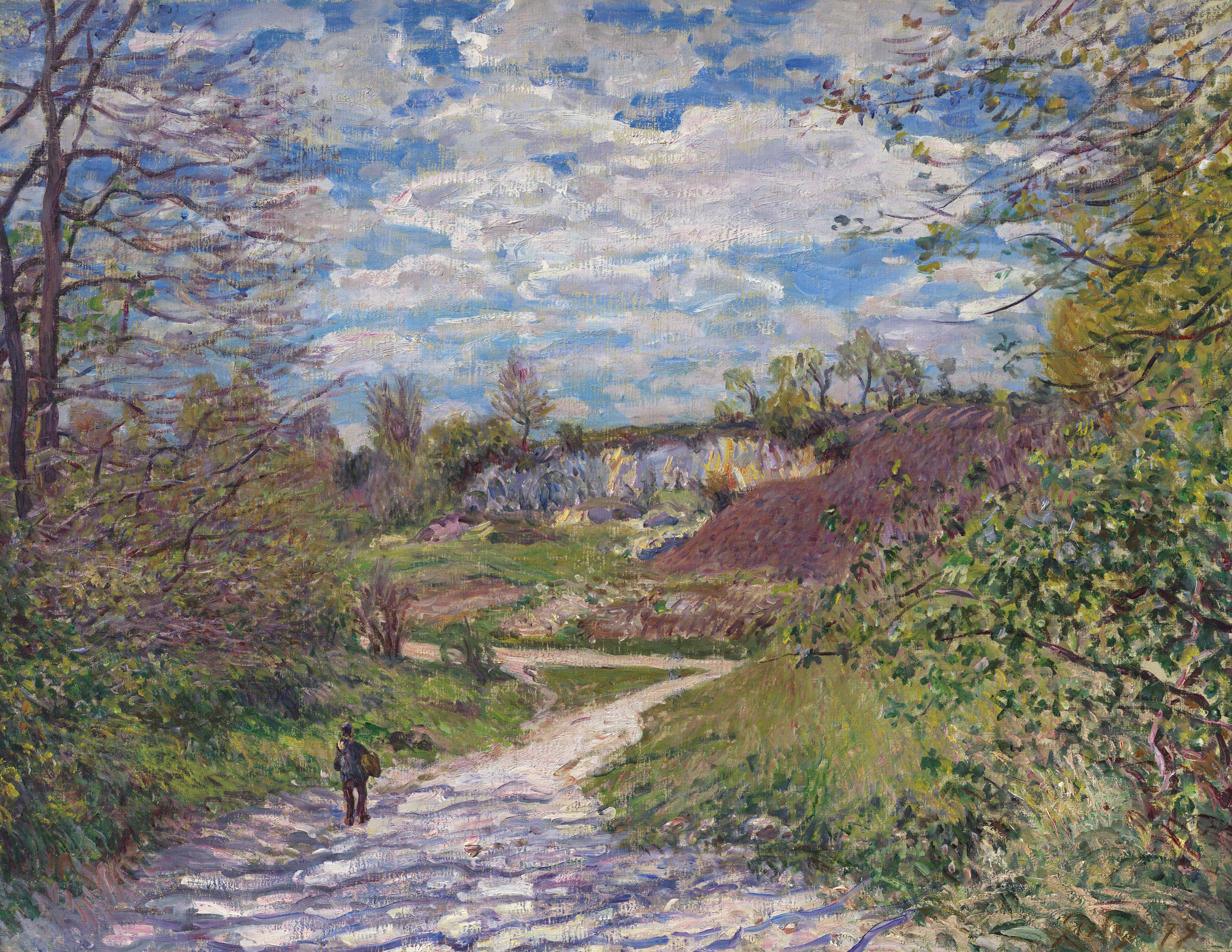 Alfred Sisley 1839 1899 Soleil d hiver Veneux Nadon Christie s