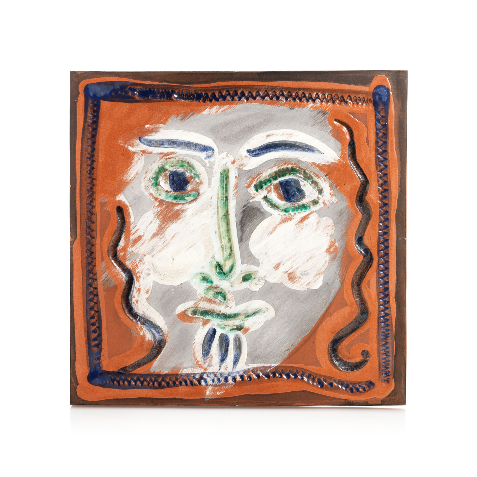 PABLO PICASSO (1881-1973), Visage aux cheveux boucls (A.R. 573 ...