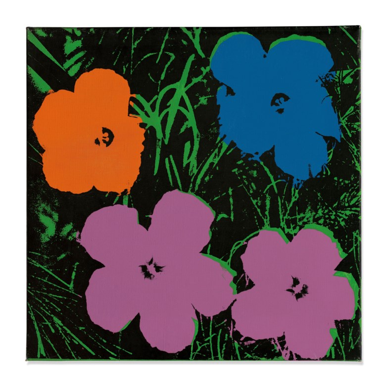 Andy Warhol (1928-1987), Flowers, executed in 1964. Acrylic and silkscreen on canvas. 24 x 24 in (61 x 61 cm). Sold for £2,111,250 in Post-War and Contemporary Art Evening Sale on 12 February 2020 at Christie’s in London