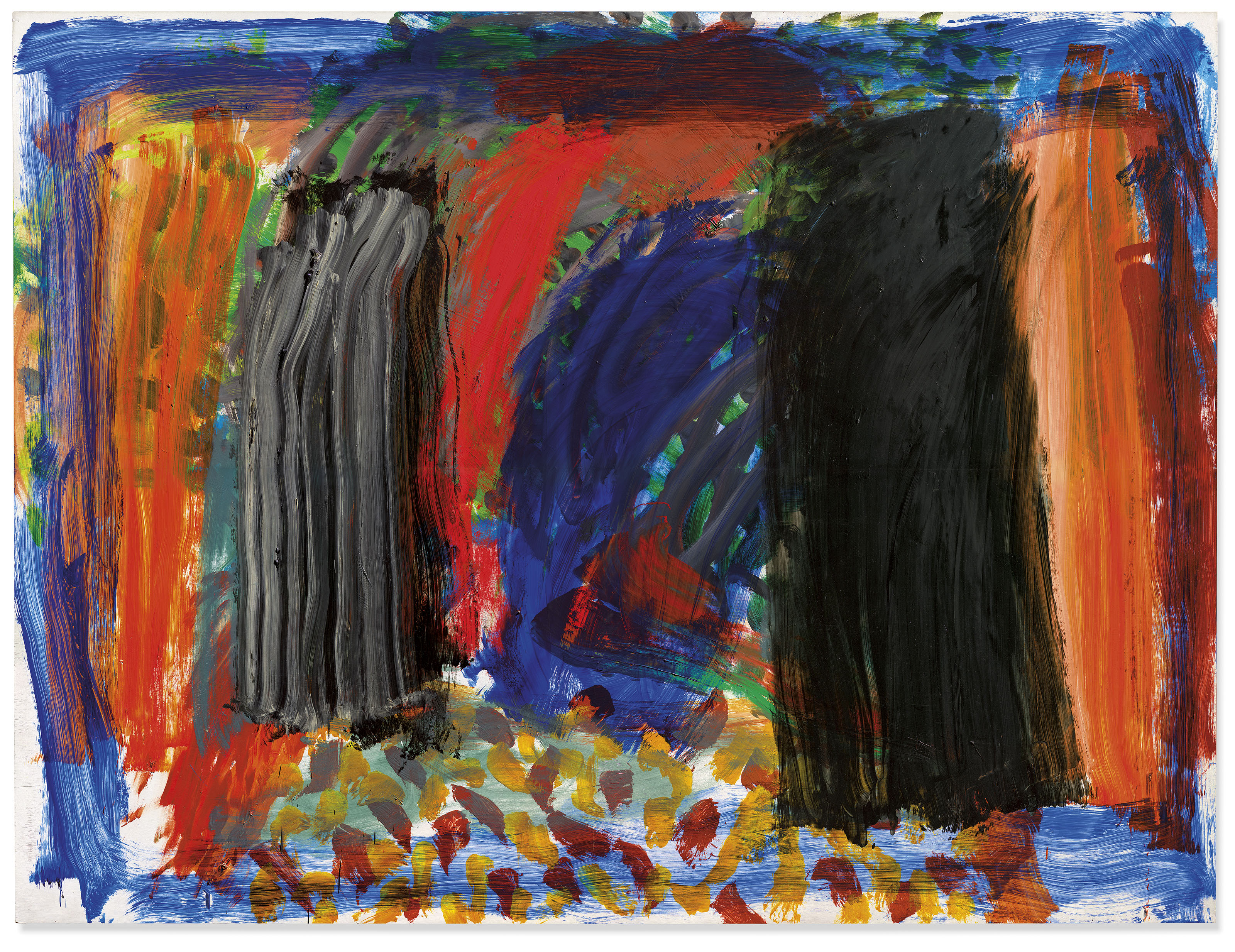 Yves Klein (1928-1962), Peinture de feu sans titre (F 138