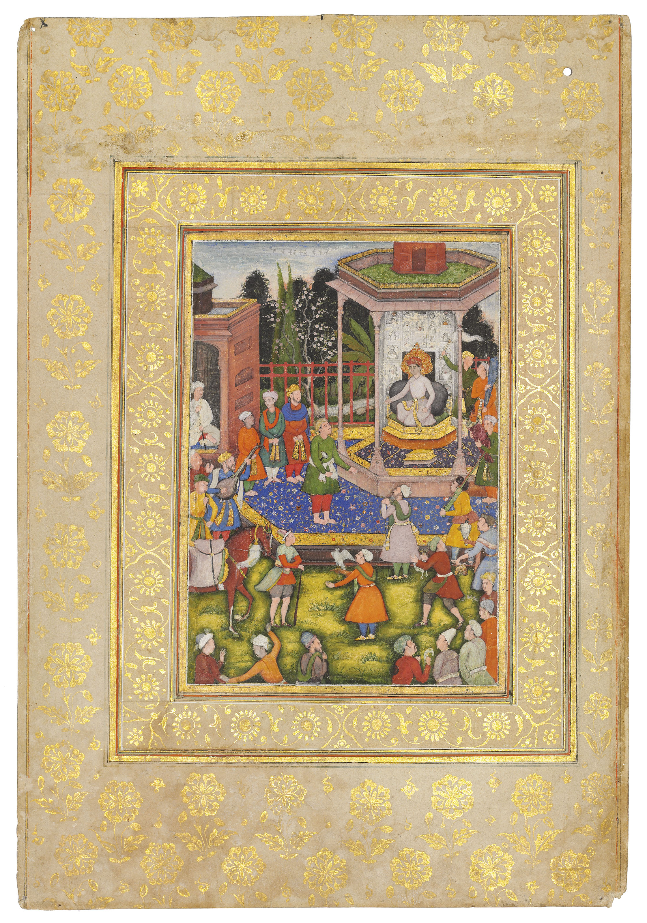 THE EMPEROR AKBAR AND HIS MASTER MASON MUGHAL, NORTH INDIA, CIRCA 1600 ...
