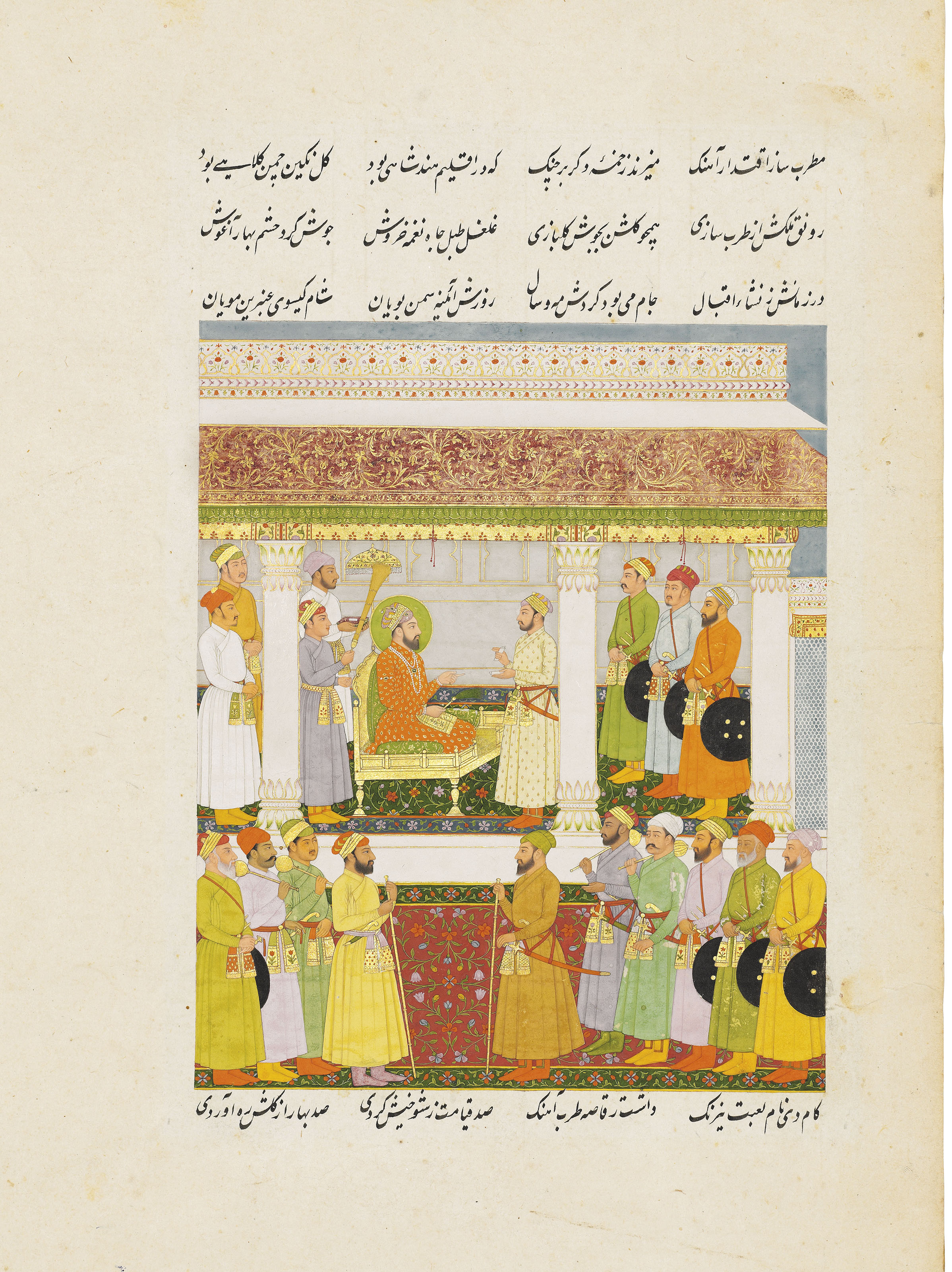 DURBAR OF THE MUGHAL EMPEROR SHAH 'ALAM II (R. 17591806) , INDIA