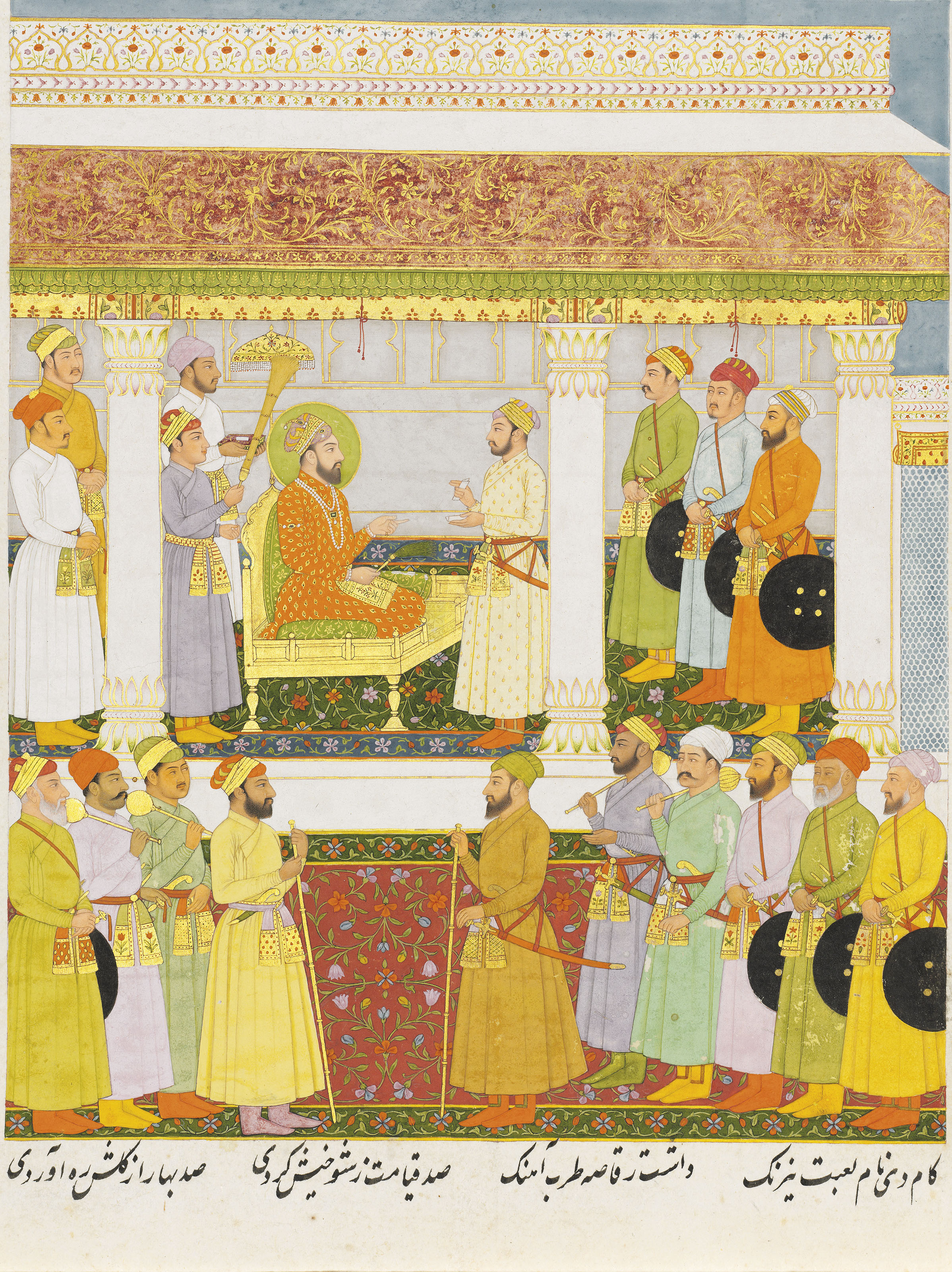 DURBAR OF THE MUGHAL EMPEROR SHAH 'ALAM II (R. 17591806) , INDIA