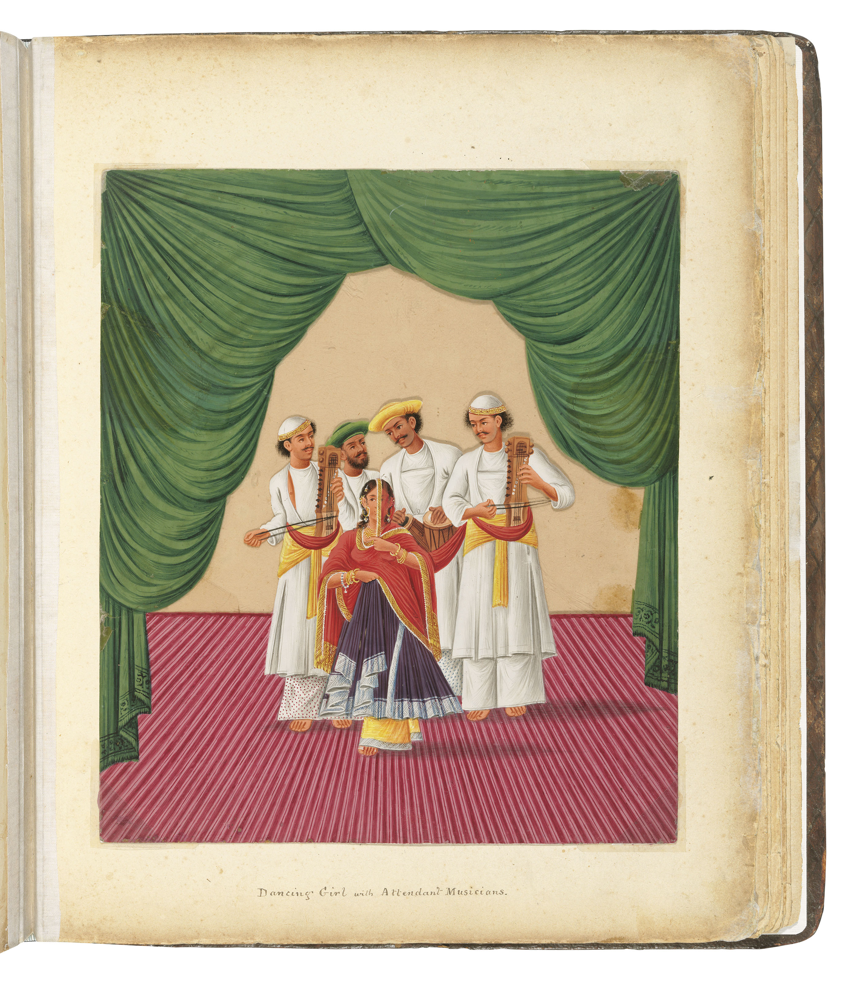 A Company School Album Of Mica Paintings Murshidabad India