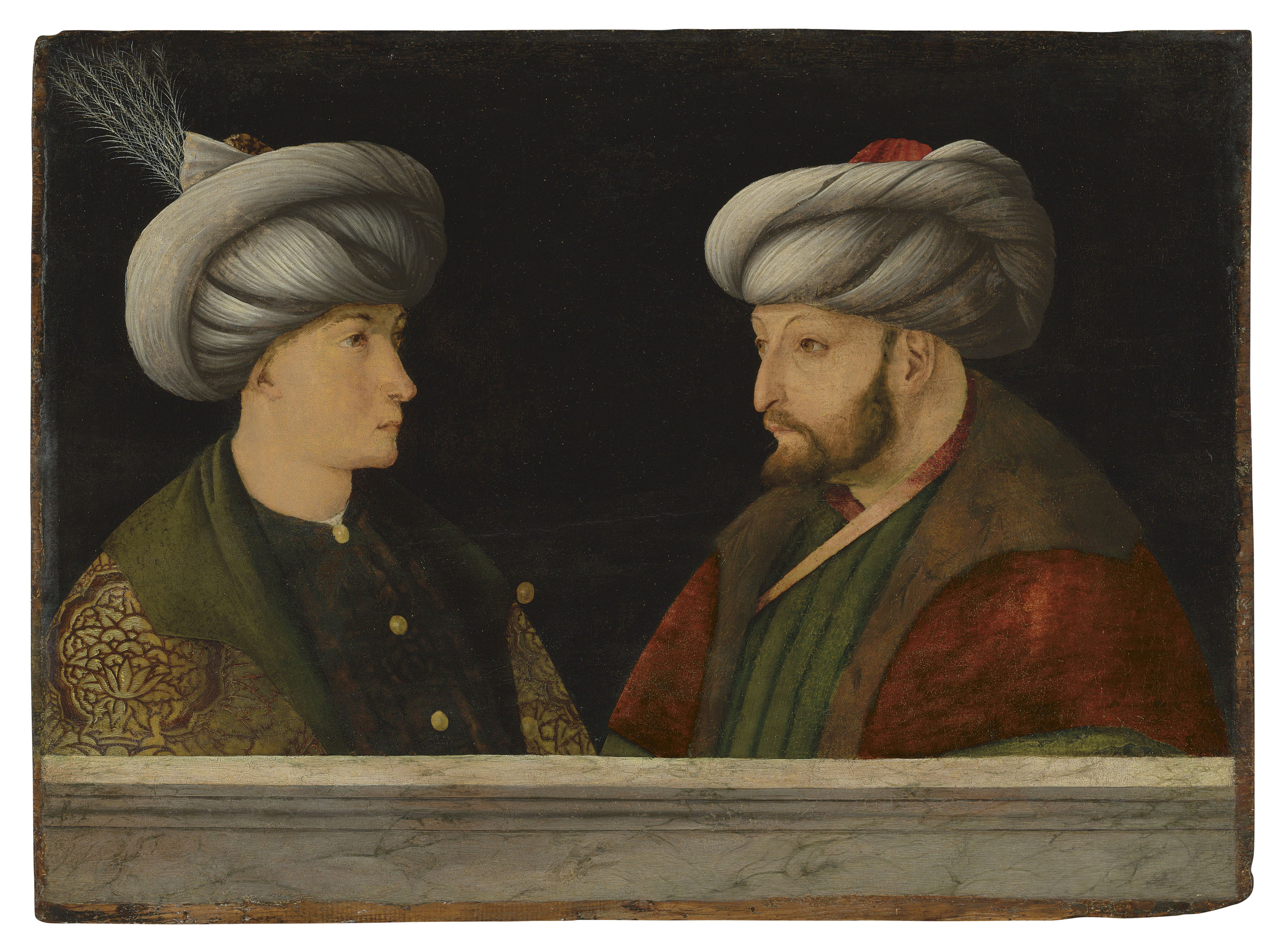 Portrait Of Sultan Mehmed Ii 1432 1481 With A Young Dignitary