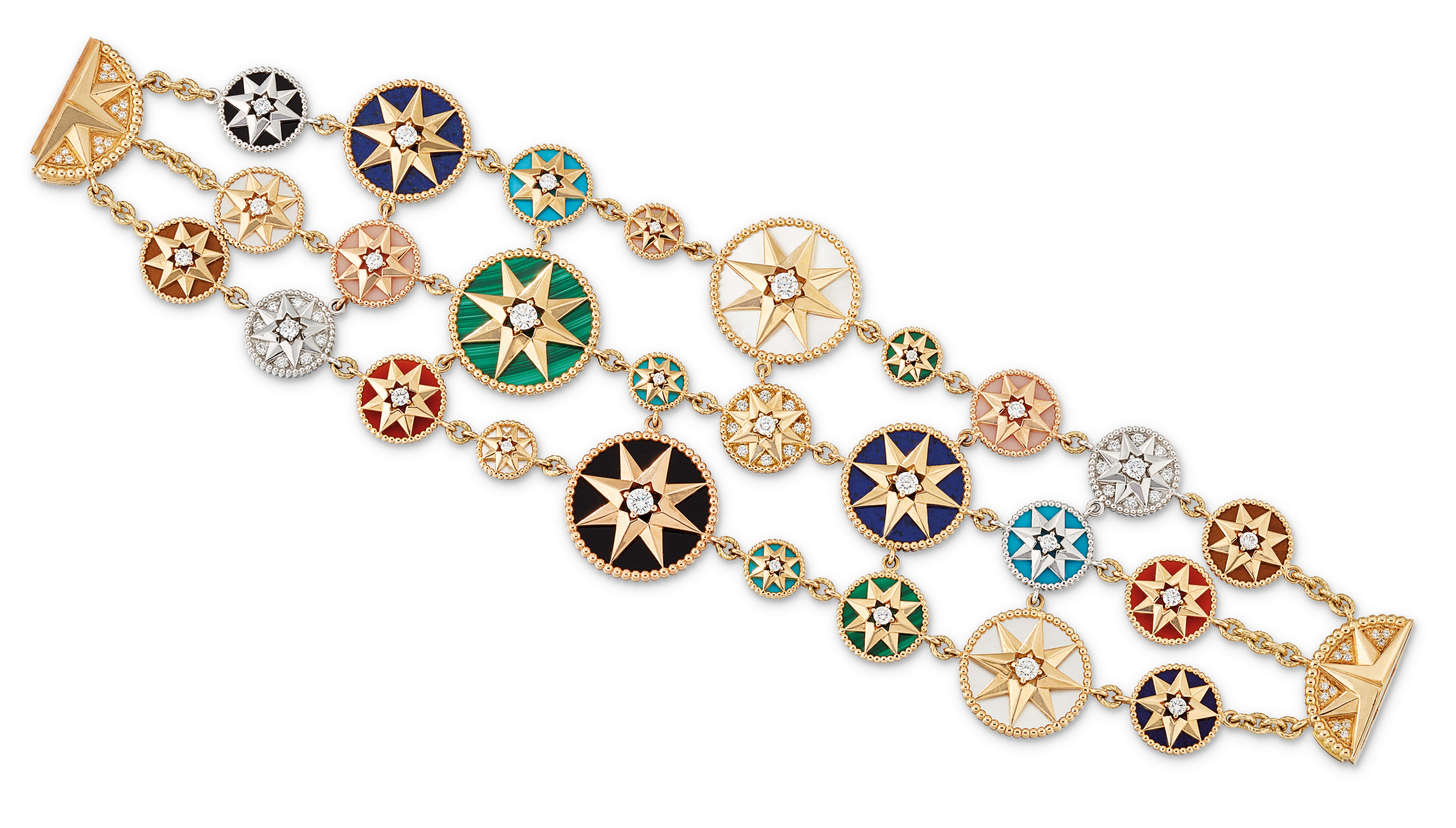 DIAMOND AND GEM SET ROSE DES VENTS BRACELET DIOR Christie s