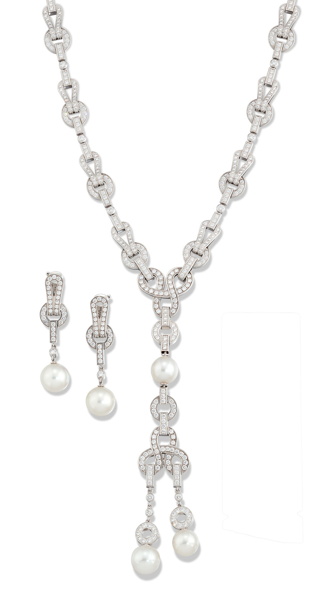 Cartier necklace and earring cheap set