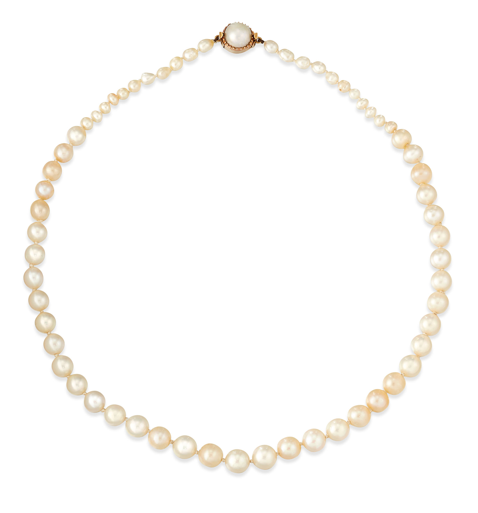 ANTIQUE NATURAL PEARL NECKLACE Christie's