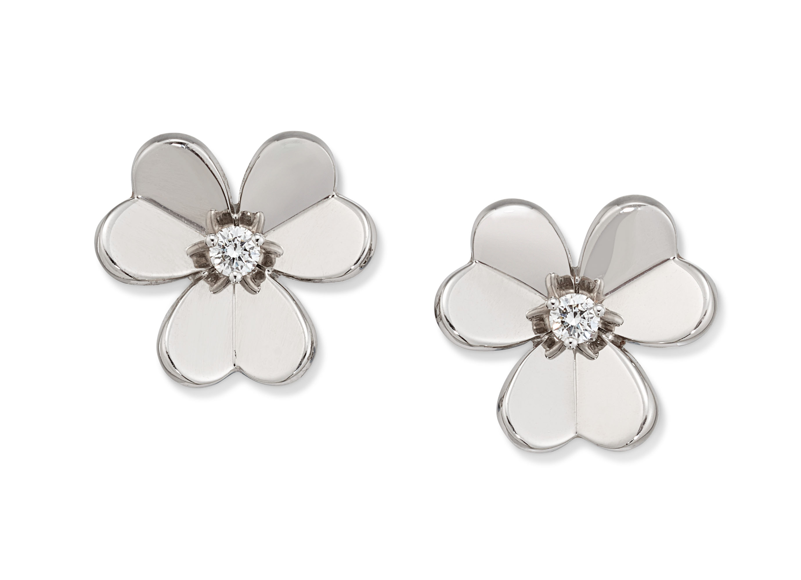 GOLD AND DIAMOND 'FRIVOLE' EARRINGS, VAN CLEEF & ARPELS, | Christieâs