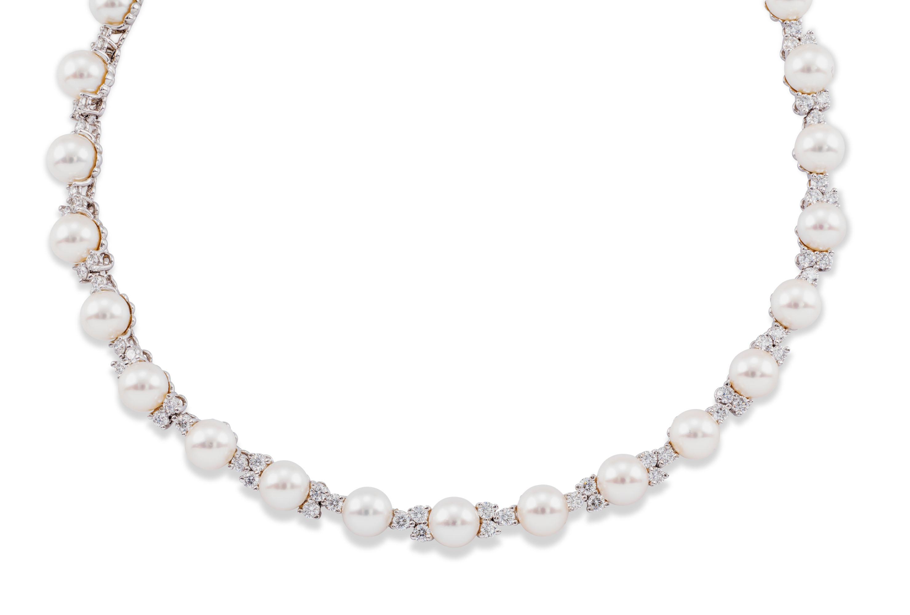 Tiffany pearl diamond necklace top