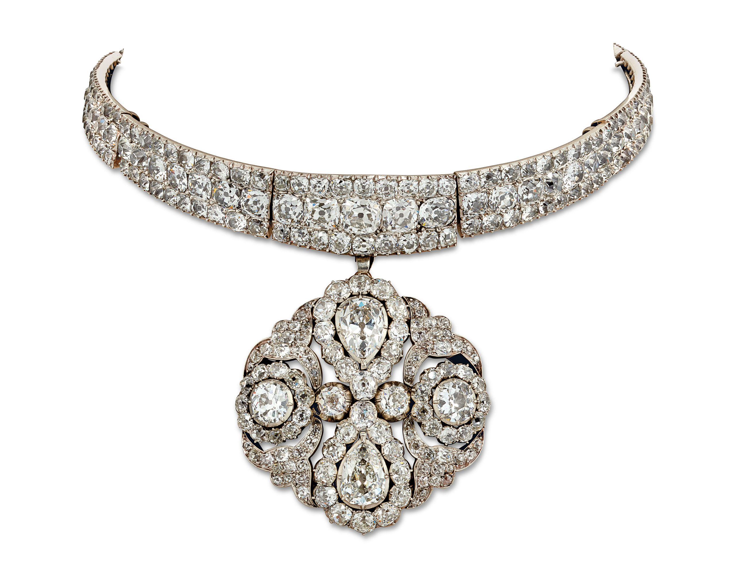 ANTIQUE DIAMOND PENDANT NECKLACE, | Christie’s