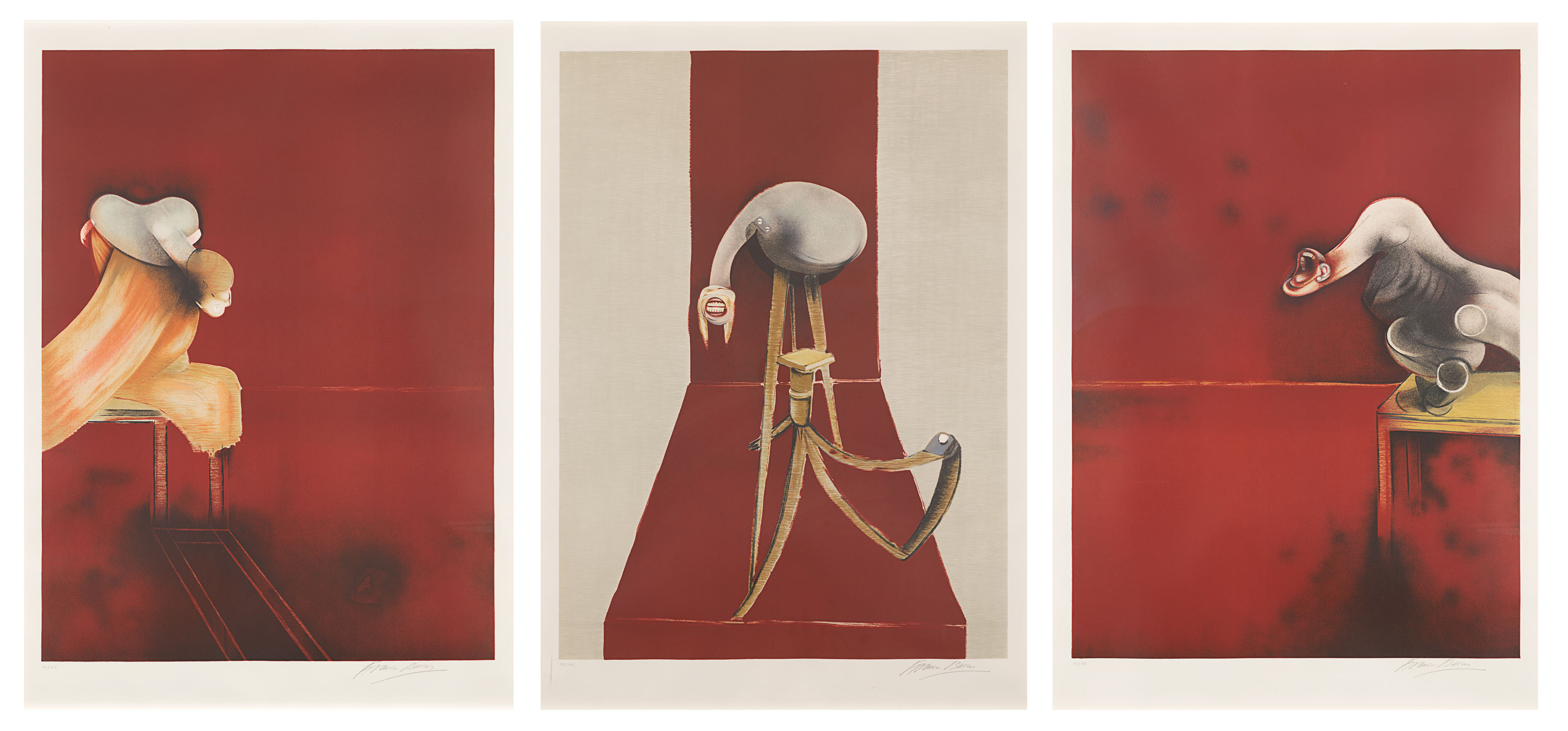 FRANCIS BACON (1909-1992), Second Version, Triptych 1944 (Large Version ...