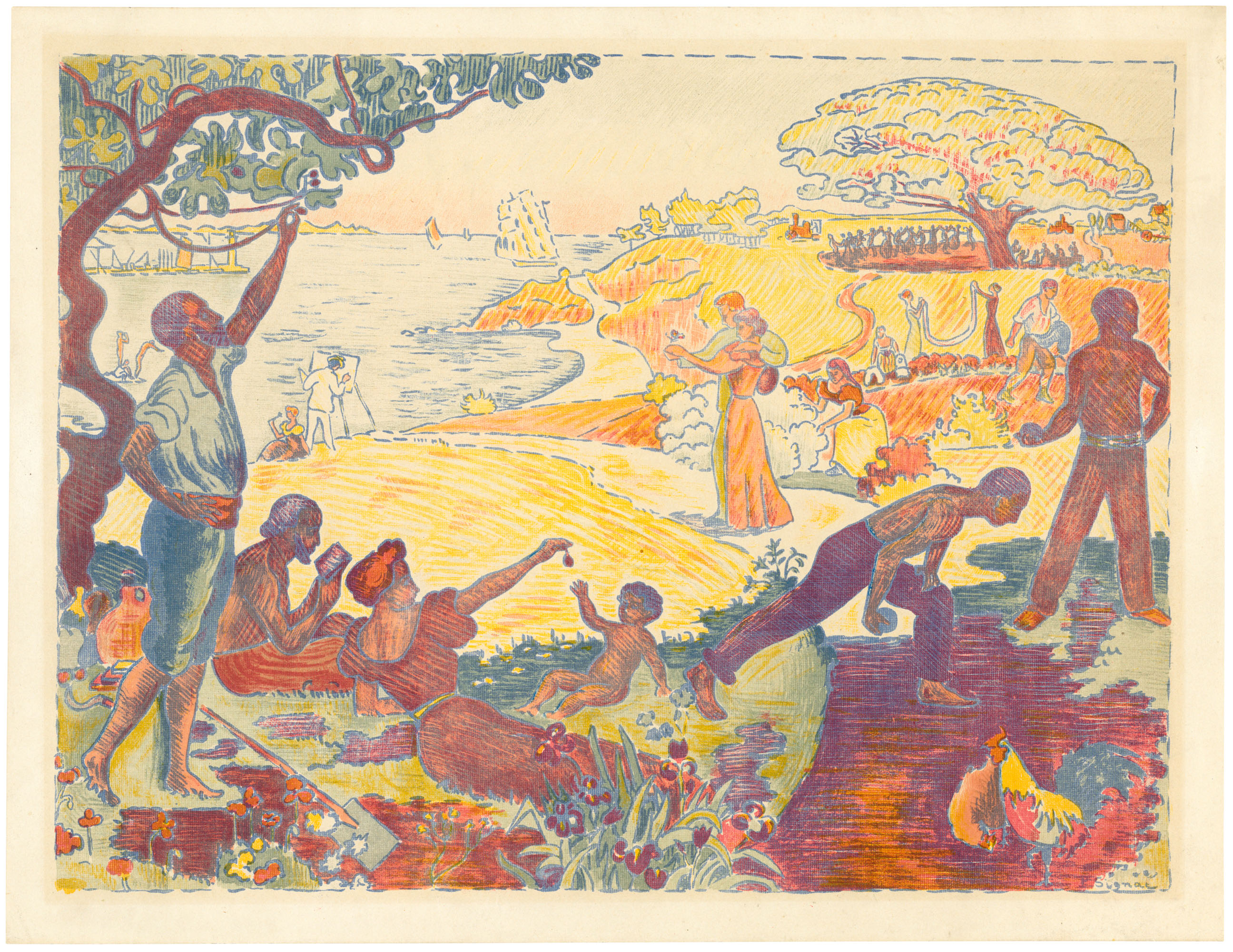 PAUL SIGNAC (18631935), Au temps d’harmonie (La joie de