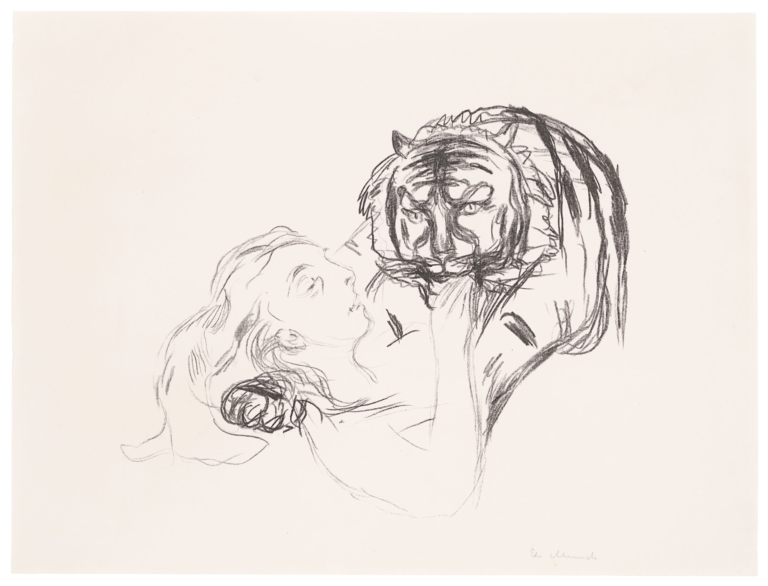 EDVARD MUNCH (1863-1944), Tigeren, from: Alfa og Omega | Christie's
