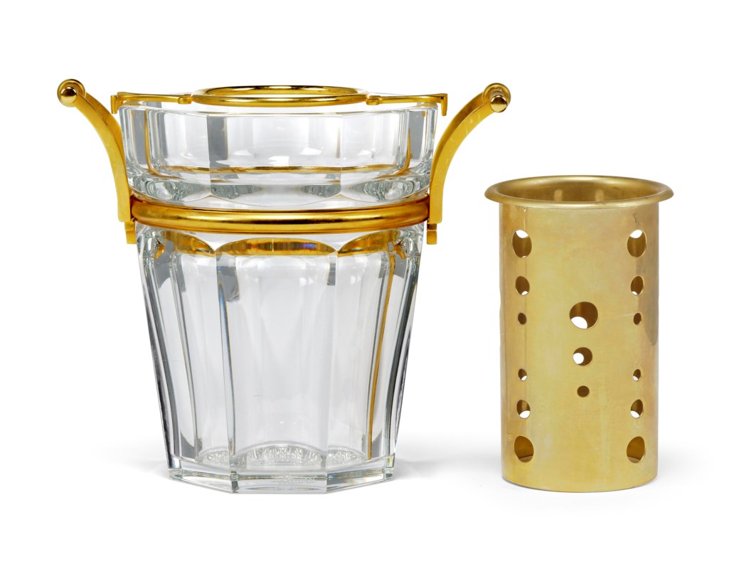 A BACCARAT GLASS WINECOOLER, 20TH CENTURY, ACID ETCHED FACTORY MARKS Christie’s