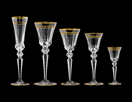 A ST. LOUIS 'EXCELLENCE' PATTERN CUT-GLASS PART TABLE-SERVICE, 20TH ...