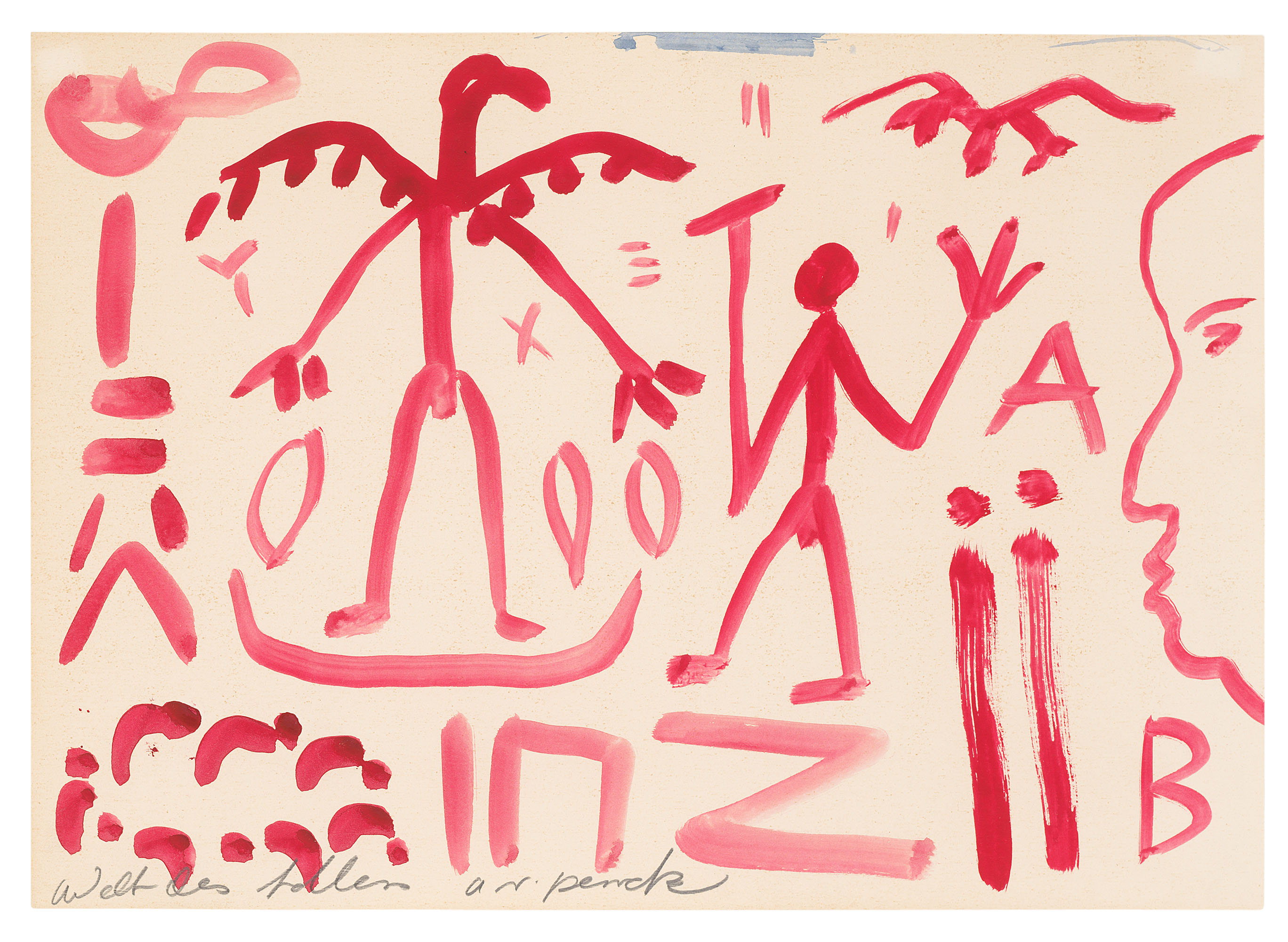 A. R. PENCK (1939-2017), Welt des Adler (World of the Eagle) | Christie’s