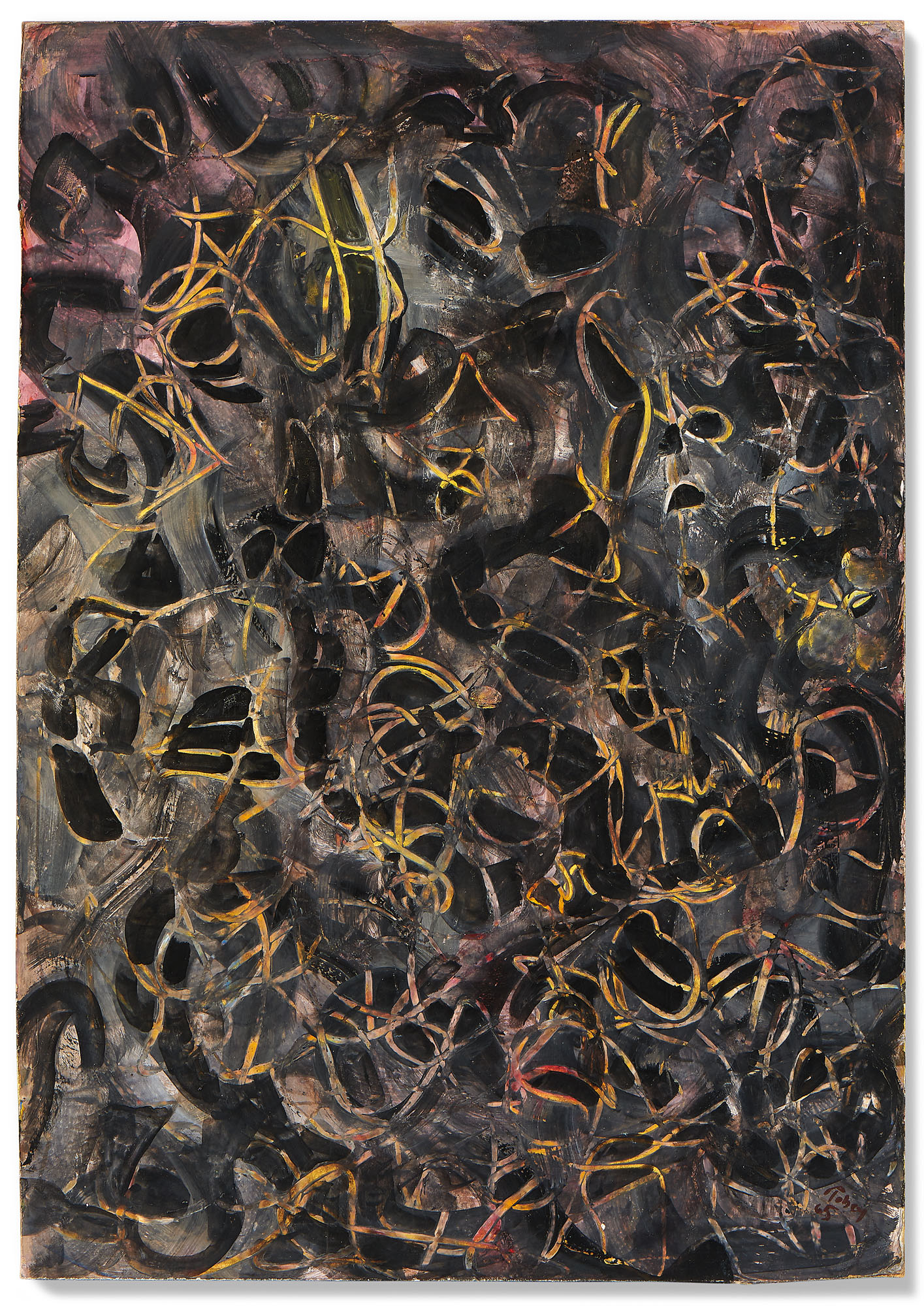 MARK TOBEY (1890-1976), Gold and Black Night | Christie's