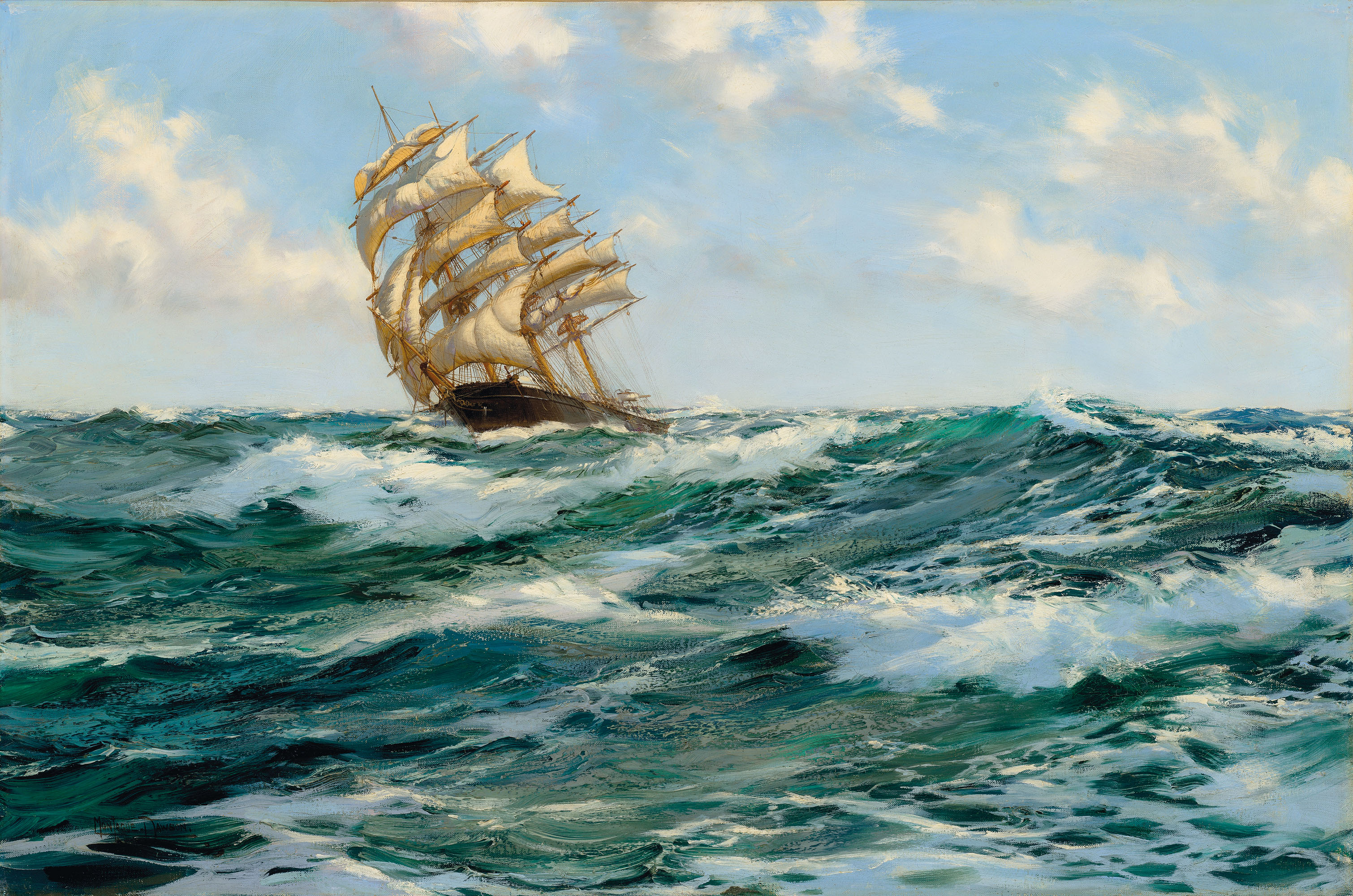 MONTAGUE DAWSON, F.R.S.A., R.S.M.A. (BRITISH, 1895-1973), Eddying