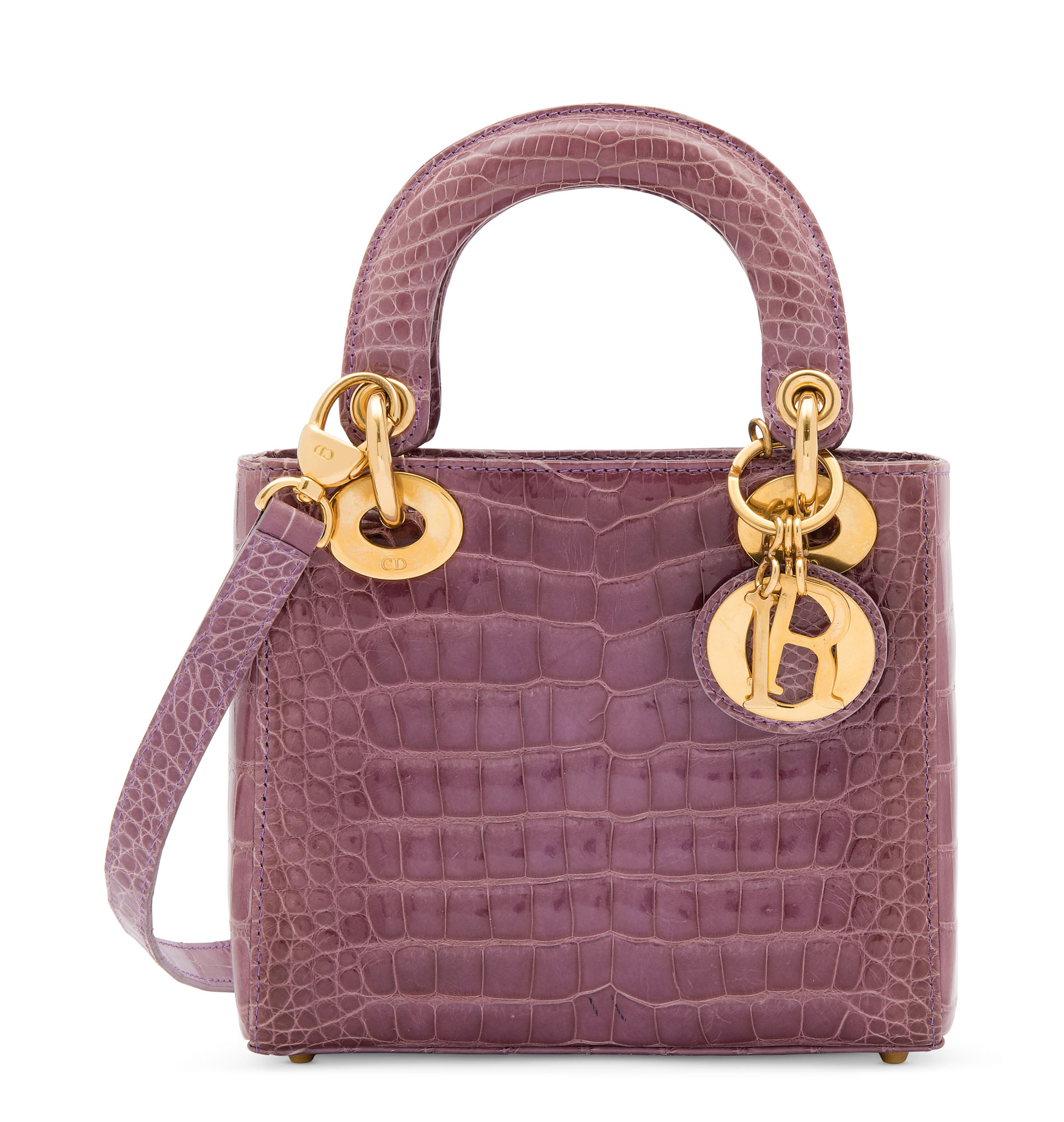 Lady dior shop mini crocodile