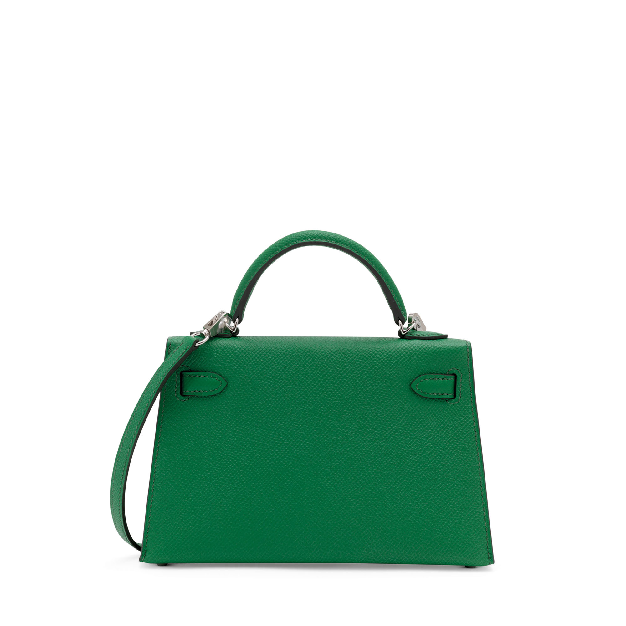 A VERT BOSPHORE CLÉMENCE LEATHER KELLY SAC Á DOS WITH PALLADIUM HARDWARE,  HERMÈS, 2018