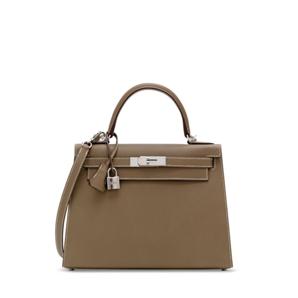 AN ÉTOUPE EPSOM LEATHER SELLIER KELLY 28 WITH PALLADIUM HARDWARE, HERMÈS,  2020 | Christie's
